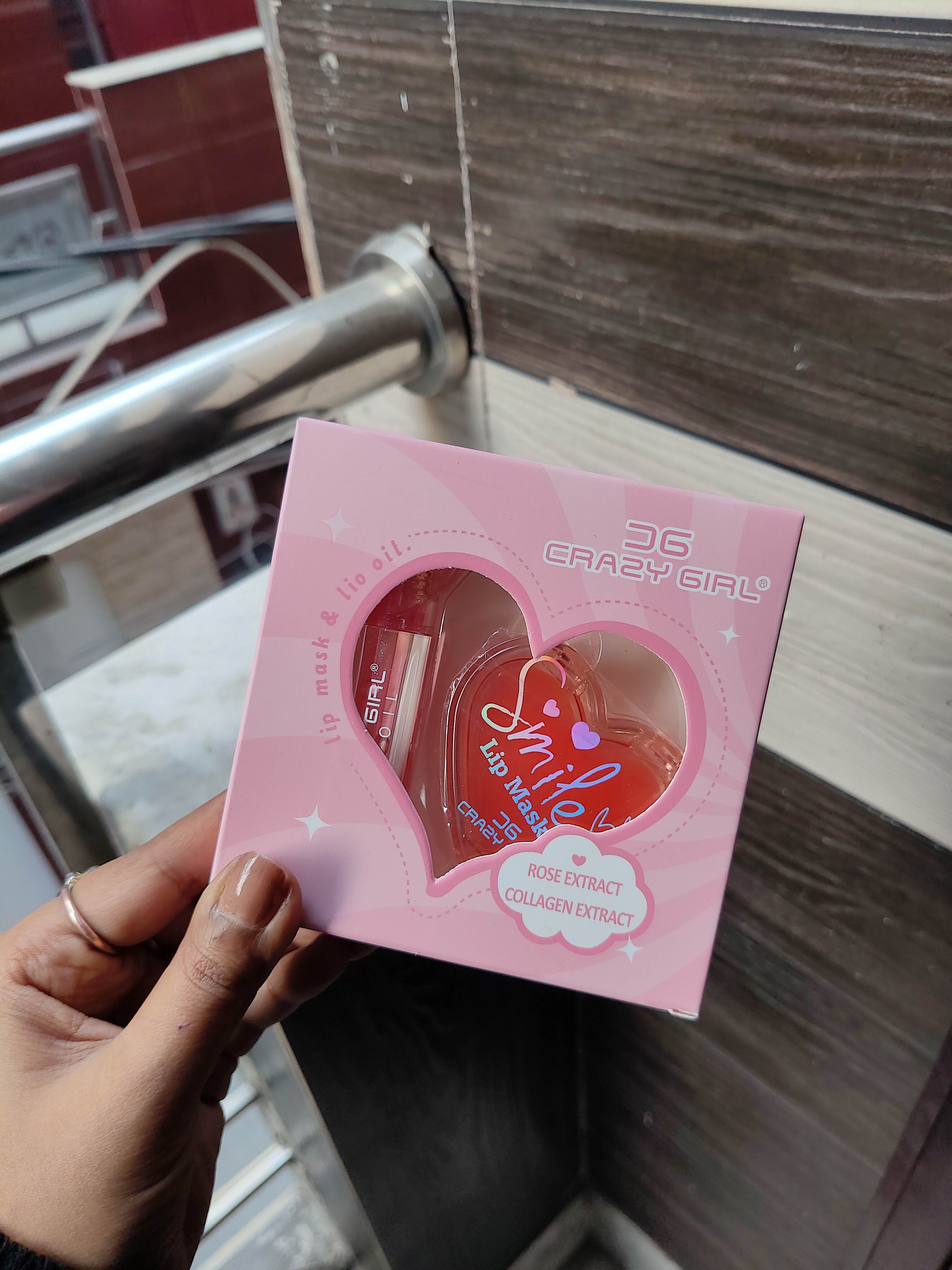 Heart Lipgloss Lipmask Combo