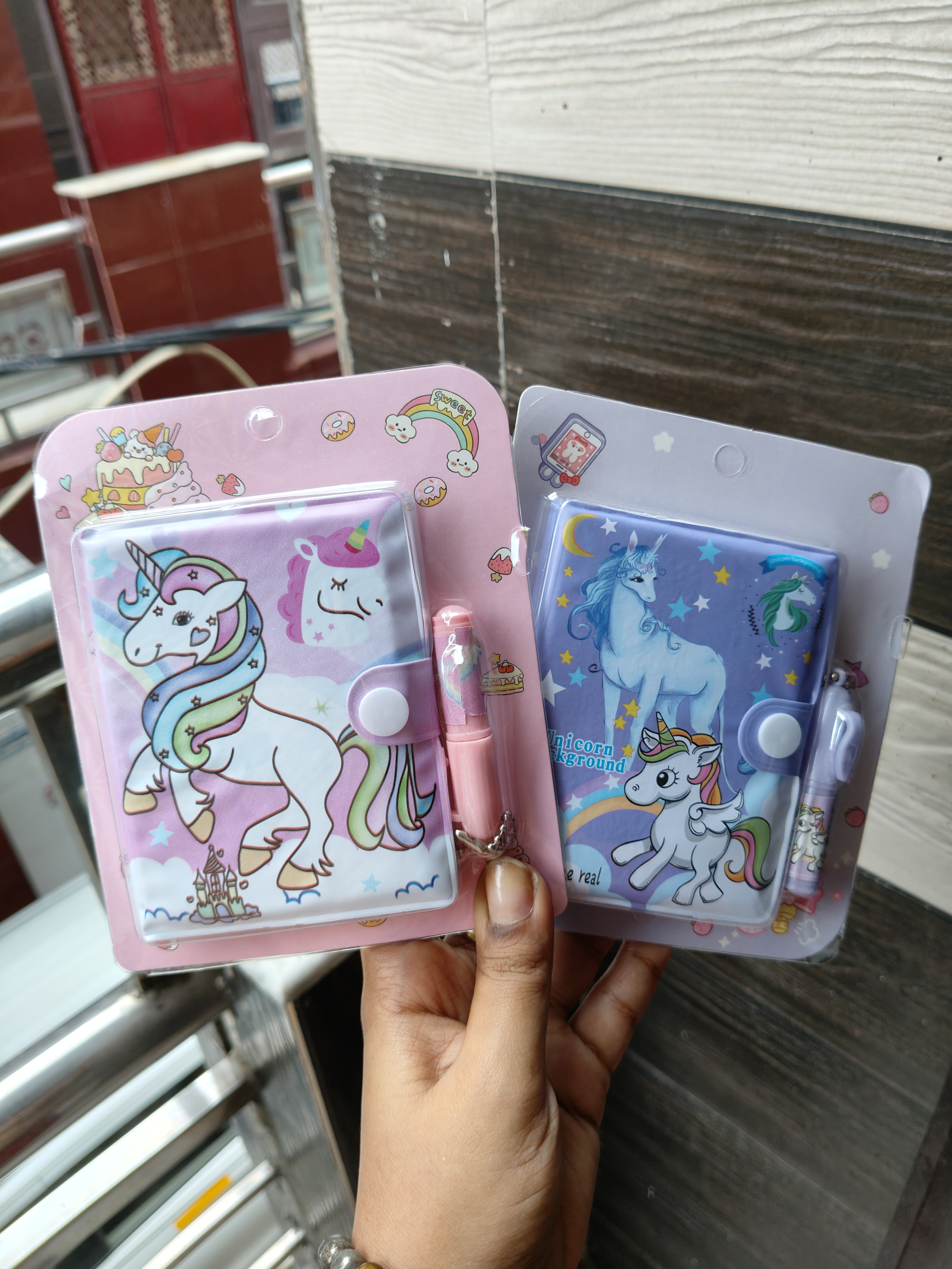 Unicorn Mini Diary Pen Set