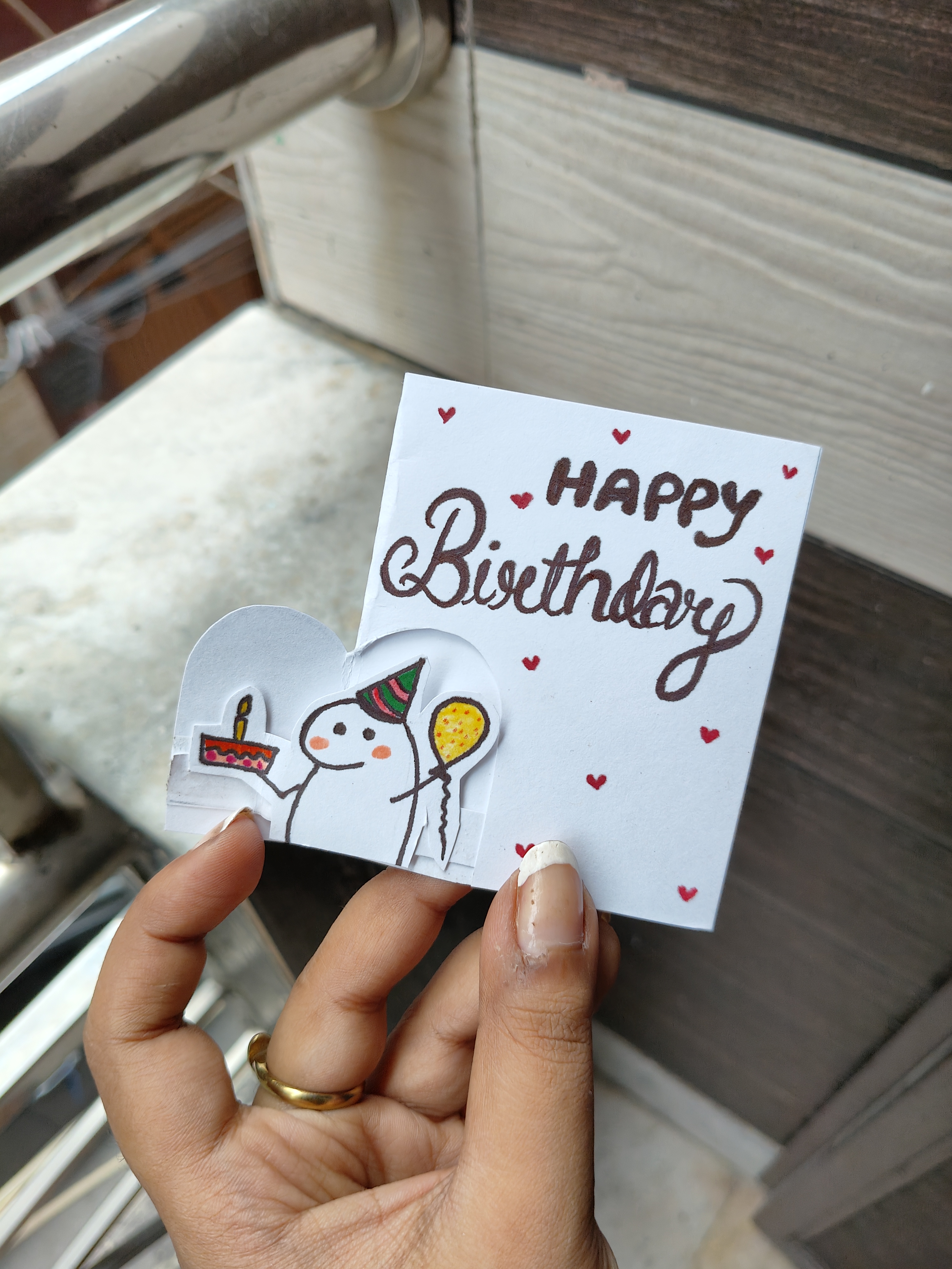Happy Birthday Pop up Handmade Card 