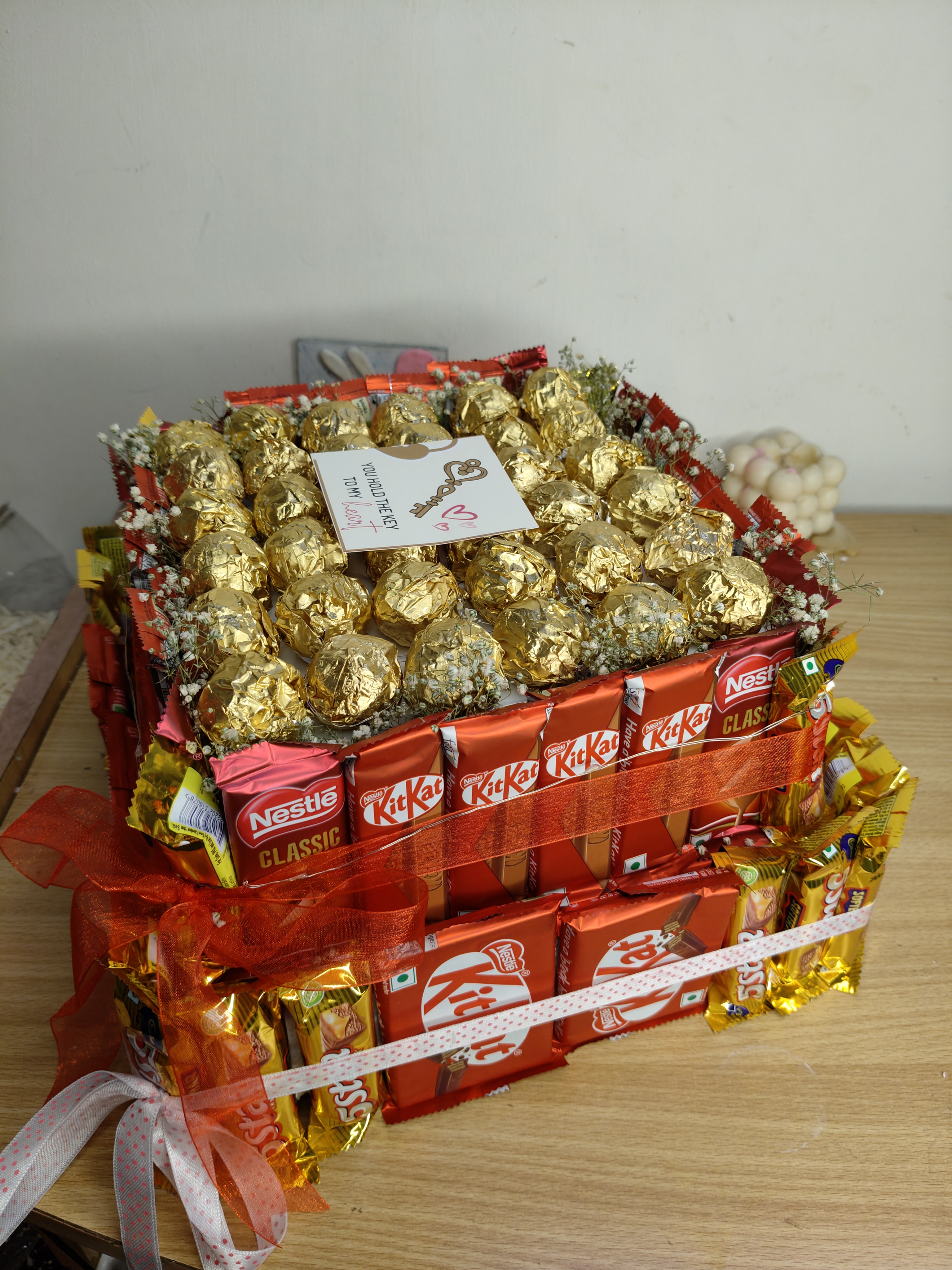 Blingy Lights Double Layer Chocolate Tower 