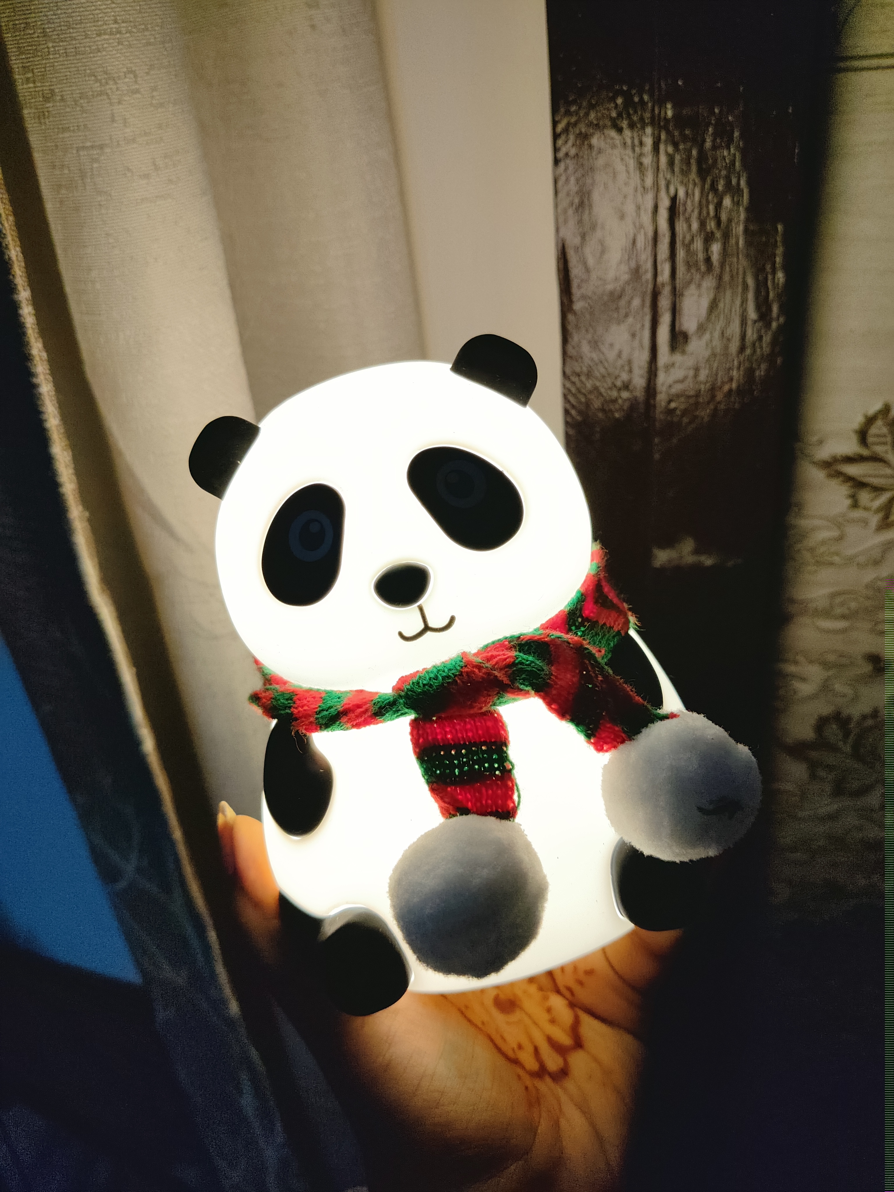 Color Changing Sitting Panda Lamp