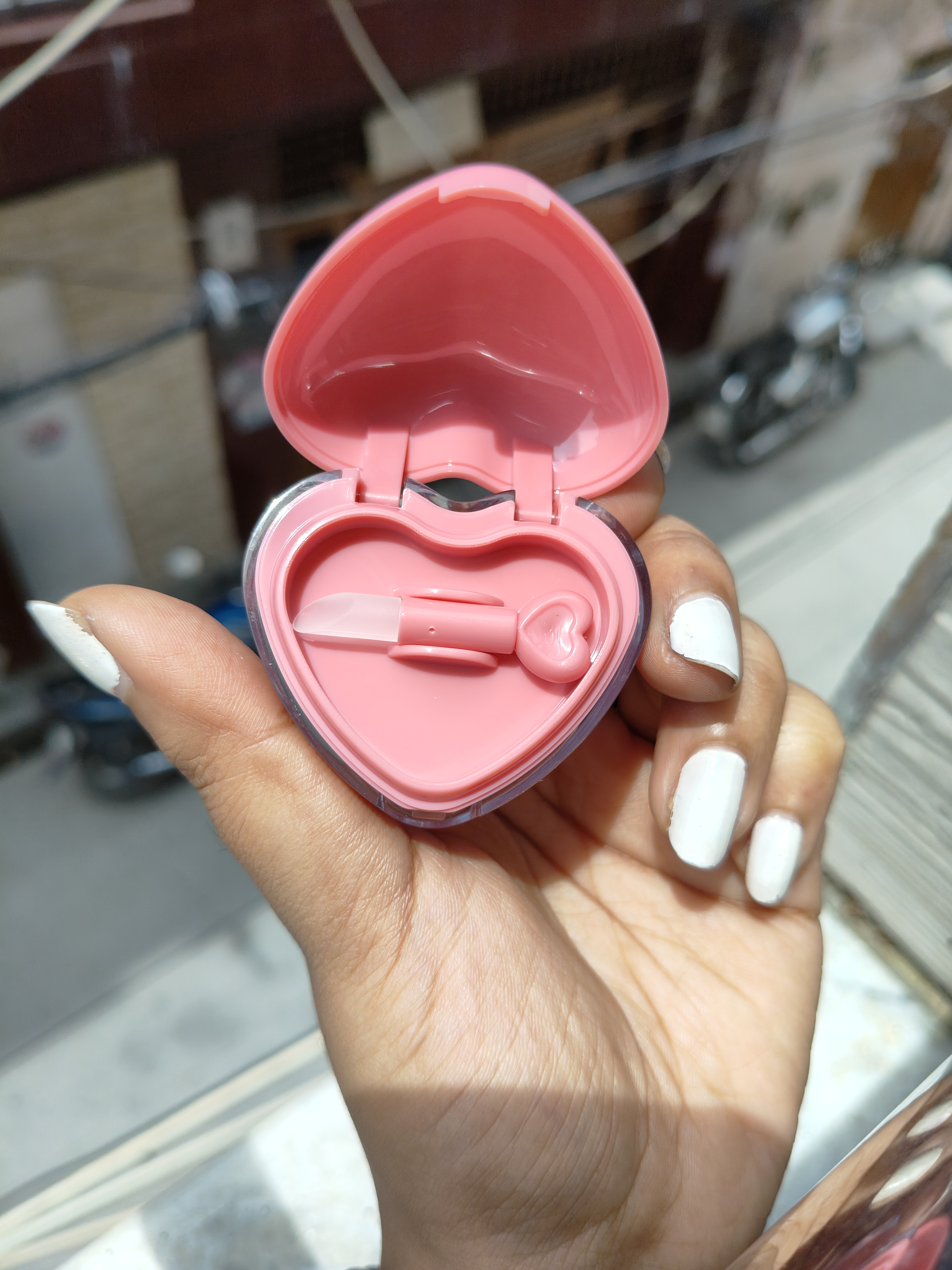 Heart Cream Blush with Mini Brush