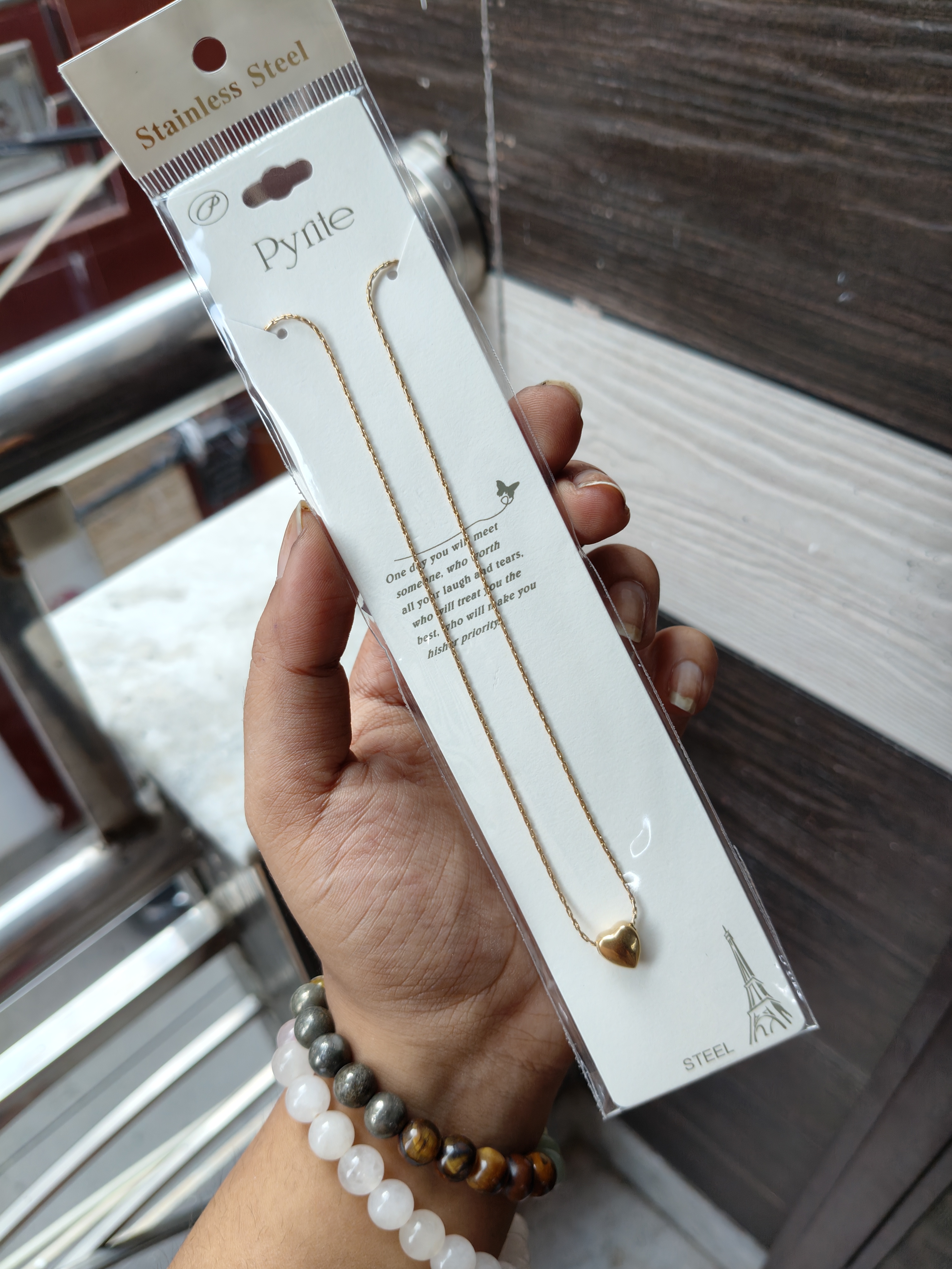 Anti-Tarnish Mini gold heart Pendant 