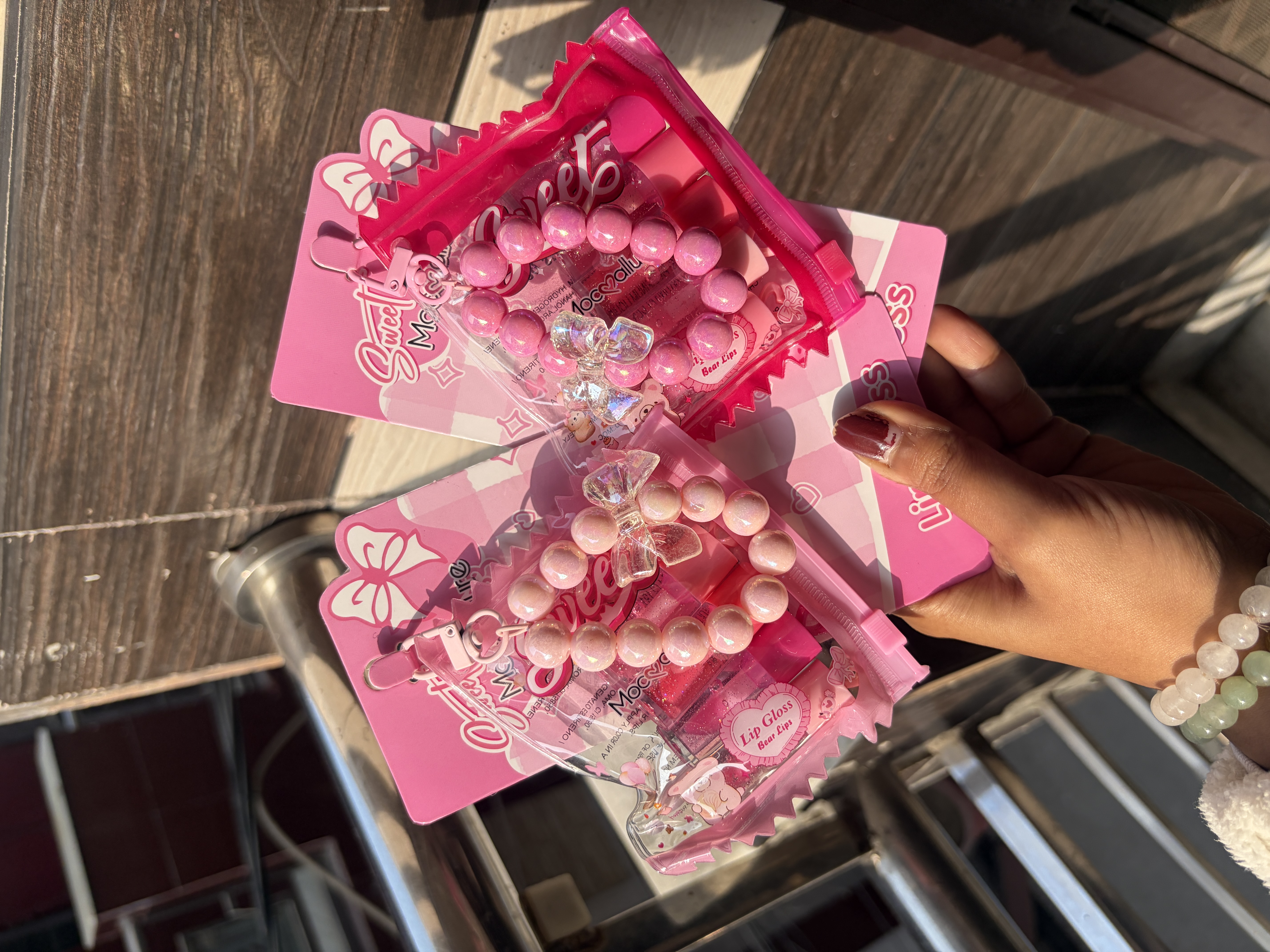 Set of 5 Lipgloss Keychain packet