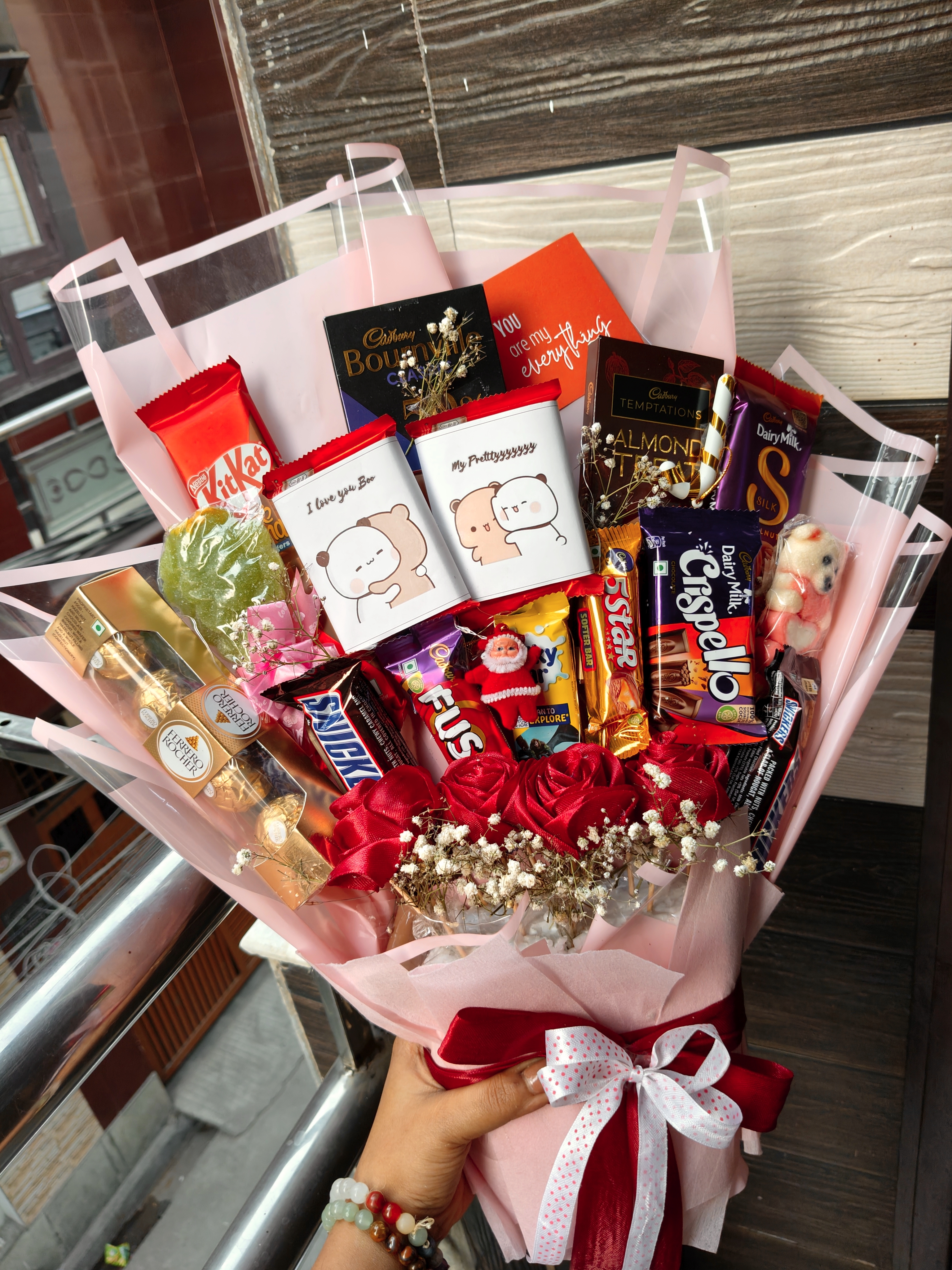 Blingy Lights Secret Santa Chocolate Bouquet 