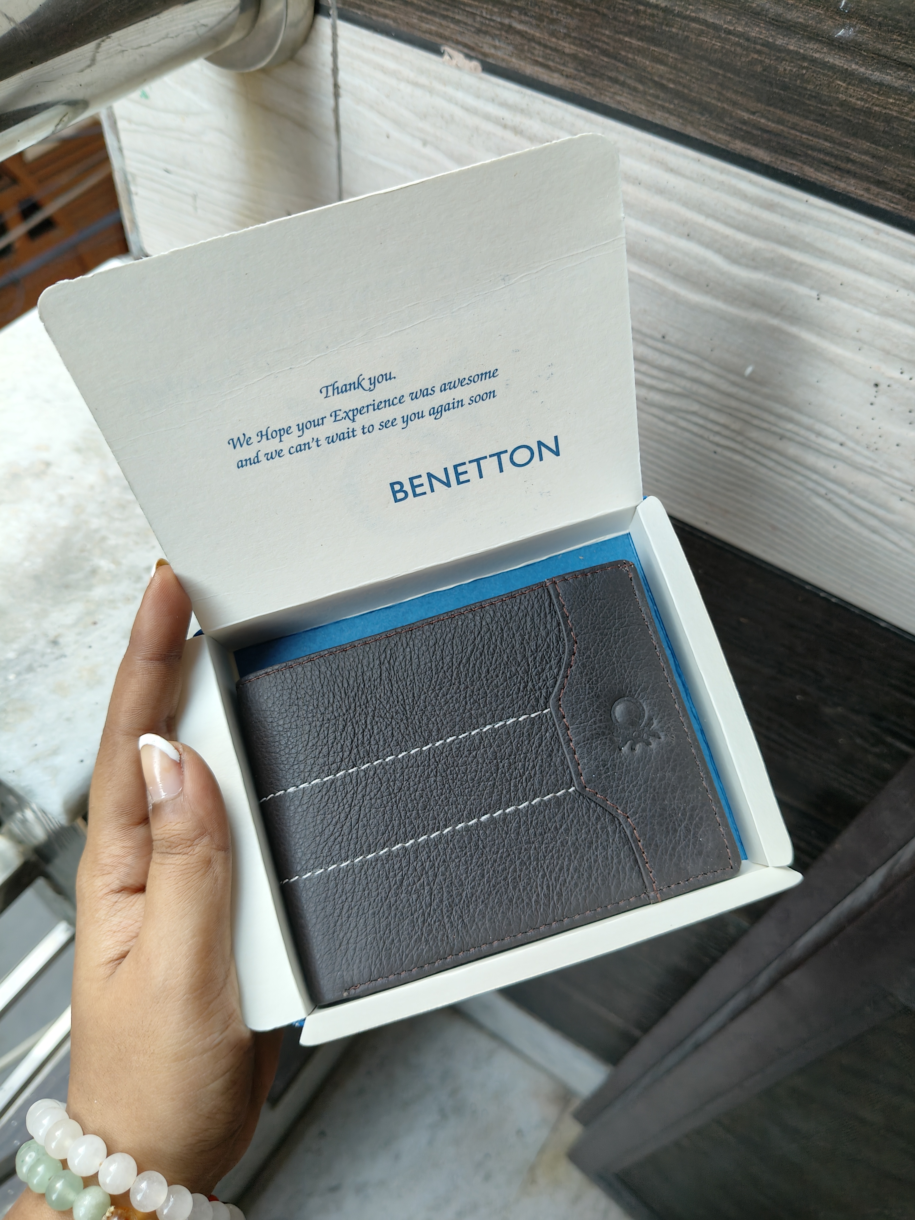 Benetton Men Wallet (Brown)