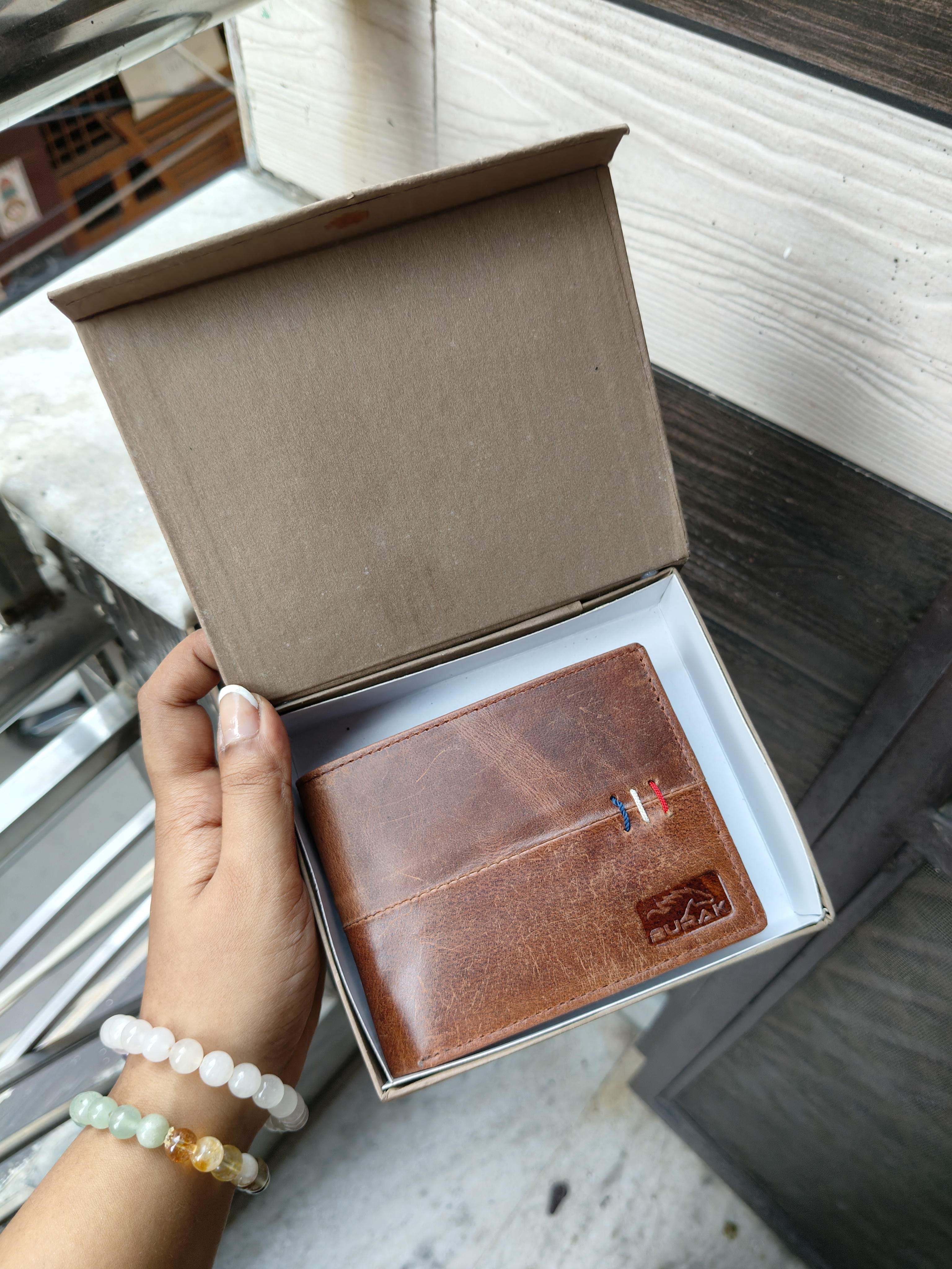 Burak 3 Stitch Premium Wallet (Tan)