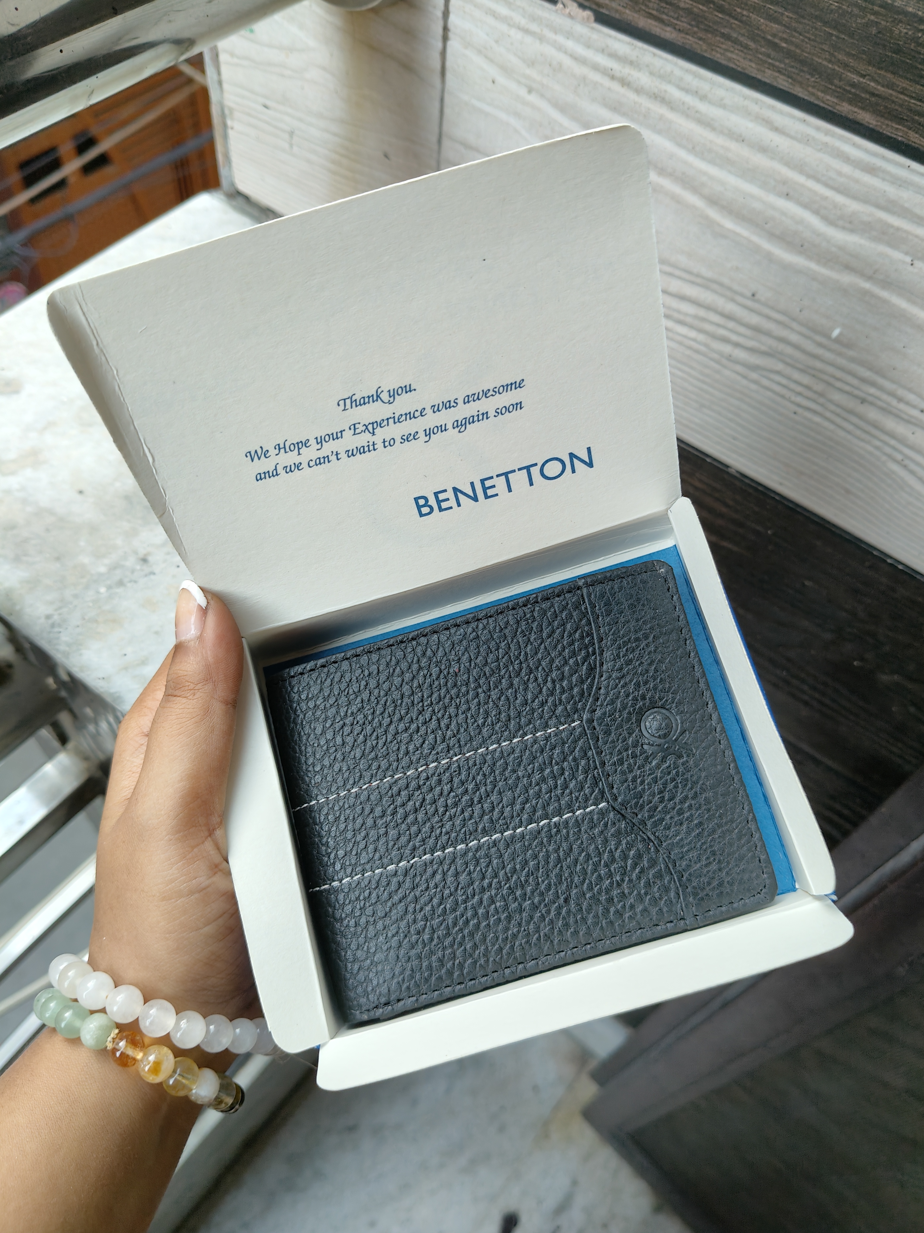 Benetton Men Wallet (Black)