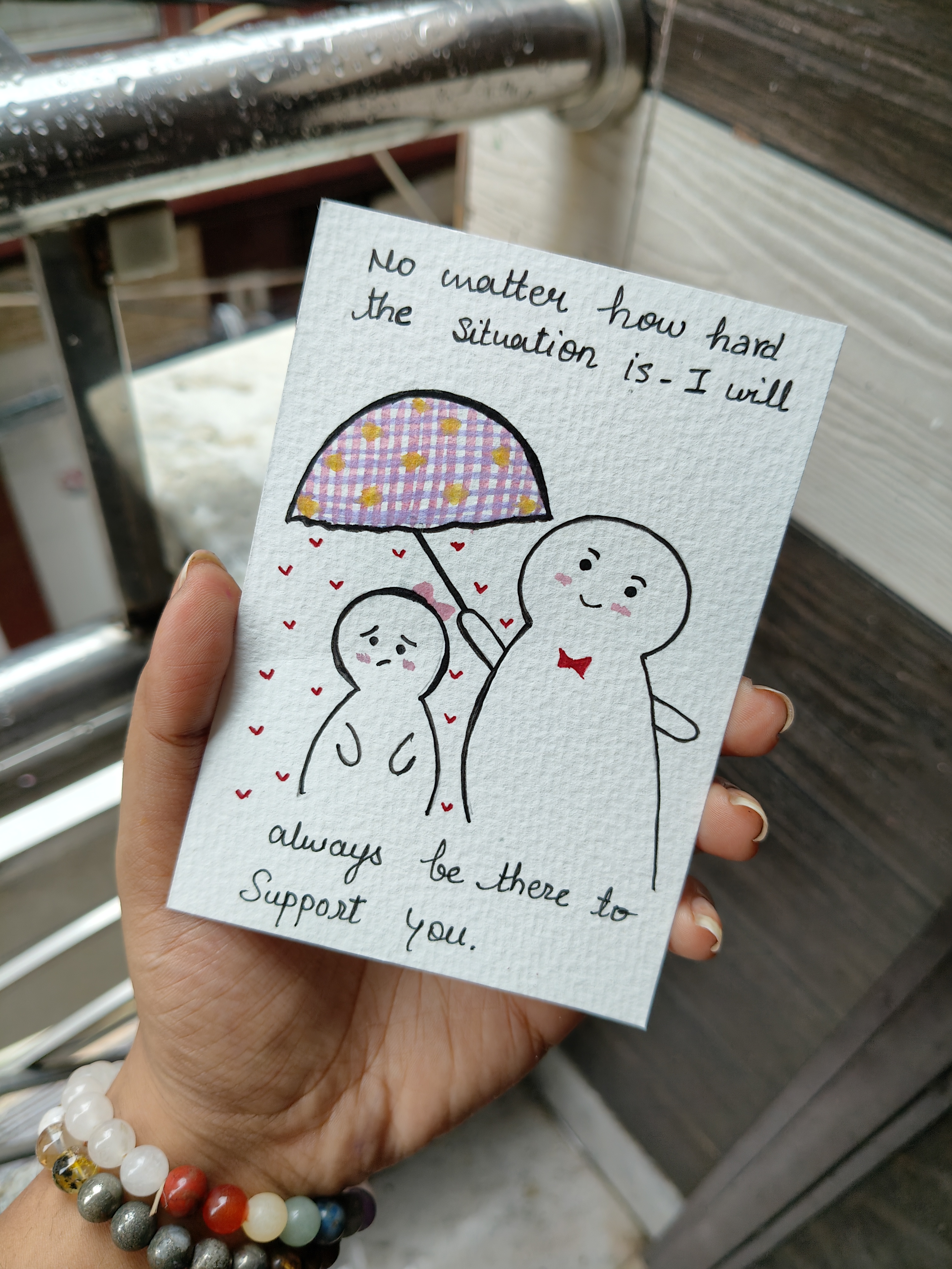 Always be there to support you Handmade Card 