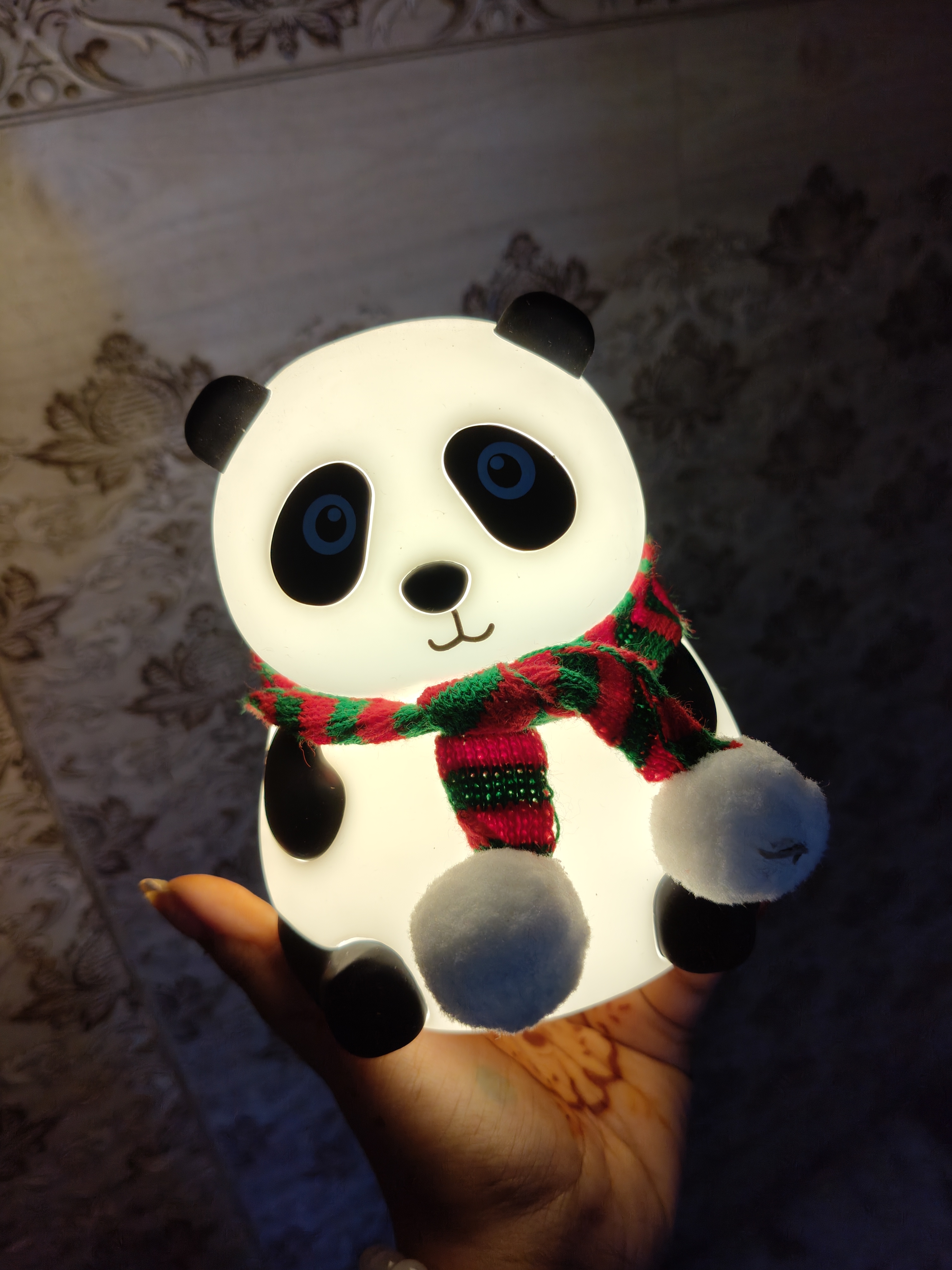 Color Changing Sitting Panda Lamp