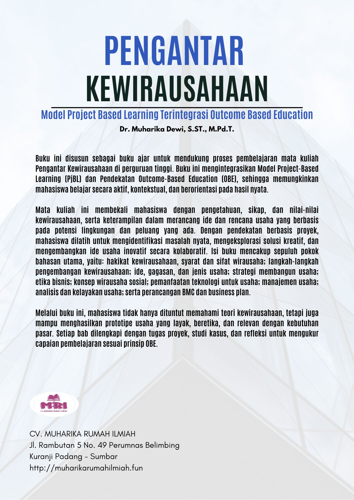 Pengantar Kewirausahaan: Model Project-Based Learning Terintegrasi Outcome-Based Education