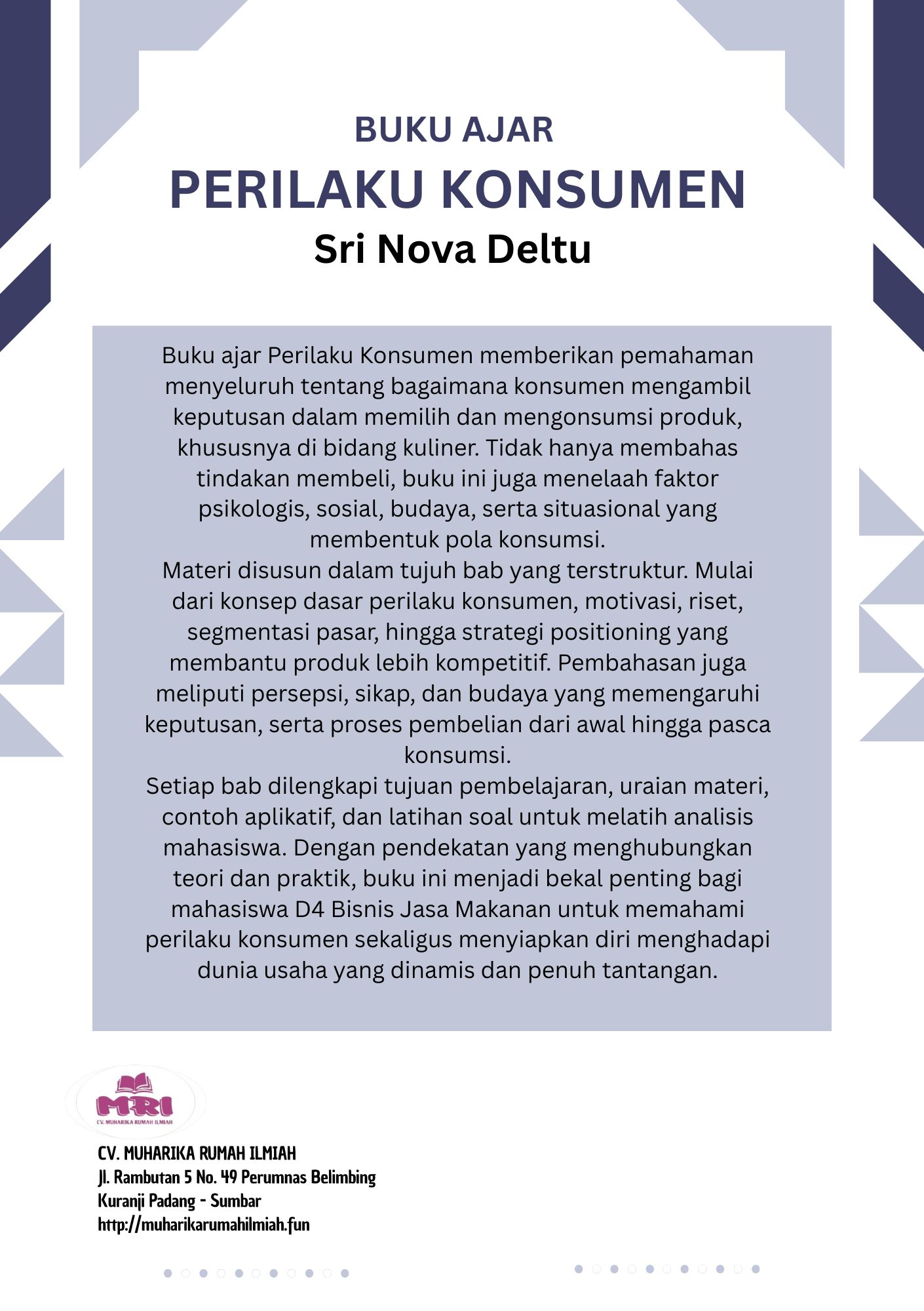 BUKU AJAR PERILAKU KONSUMEN