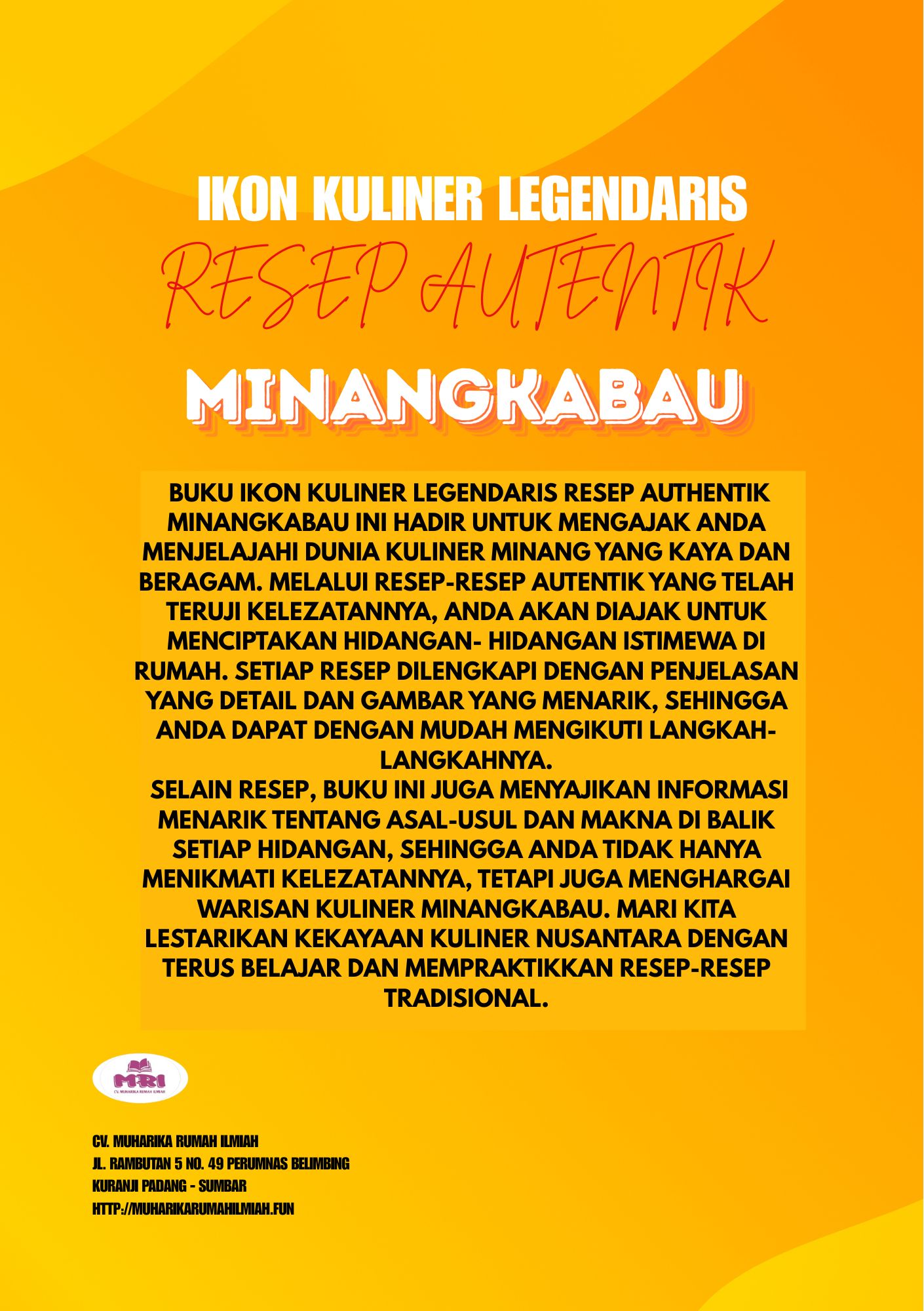 IKON KULINER LEGANDARIS RESEP AUTENTIK MINANGKABAU