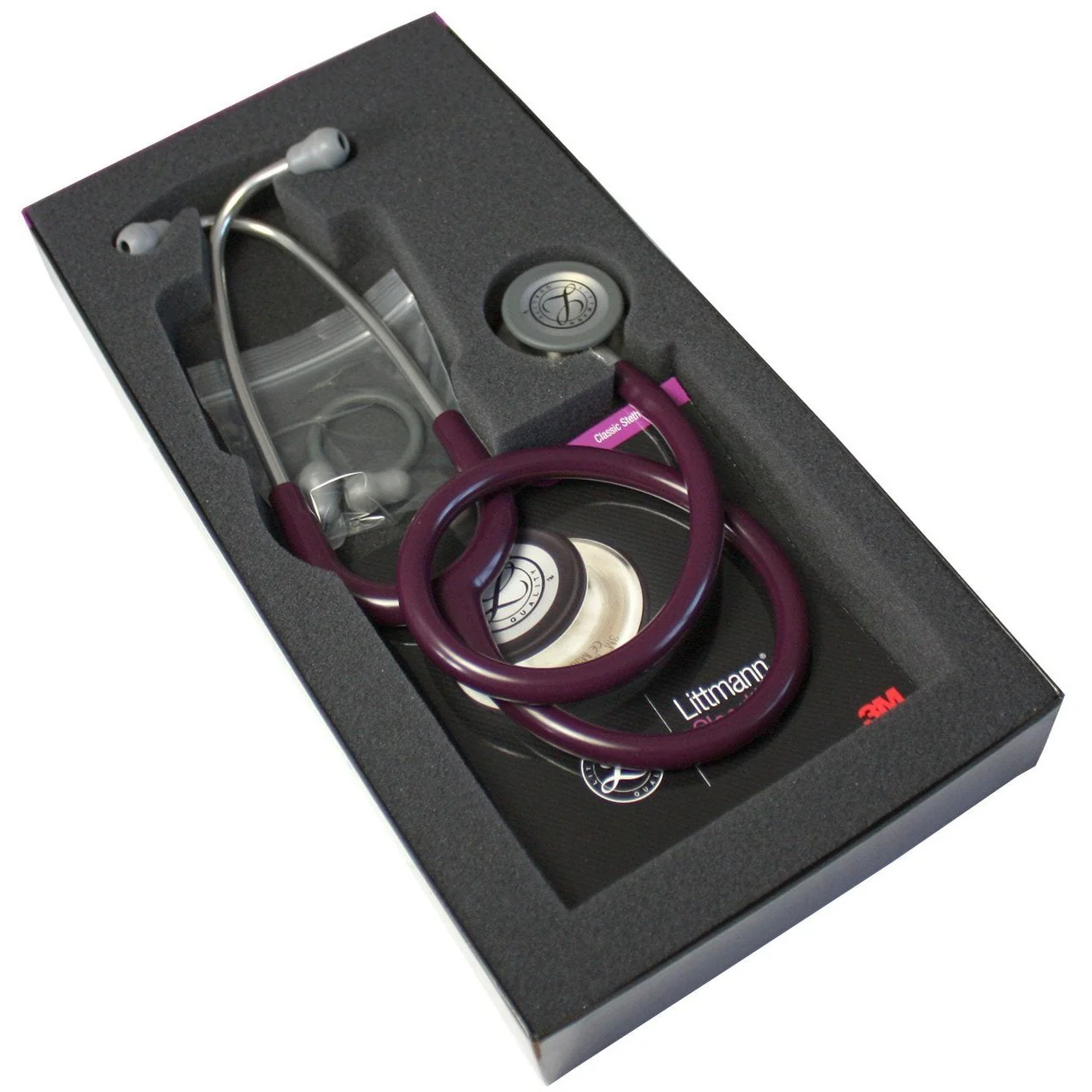 3M™ Littmann® Classic III™ Stethoscopes , Plum / Purple Tube, Stainless-finish Chestpiece #5831