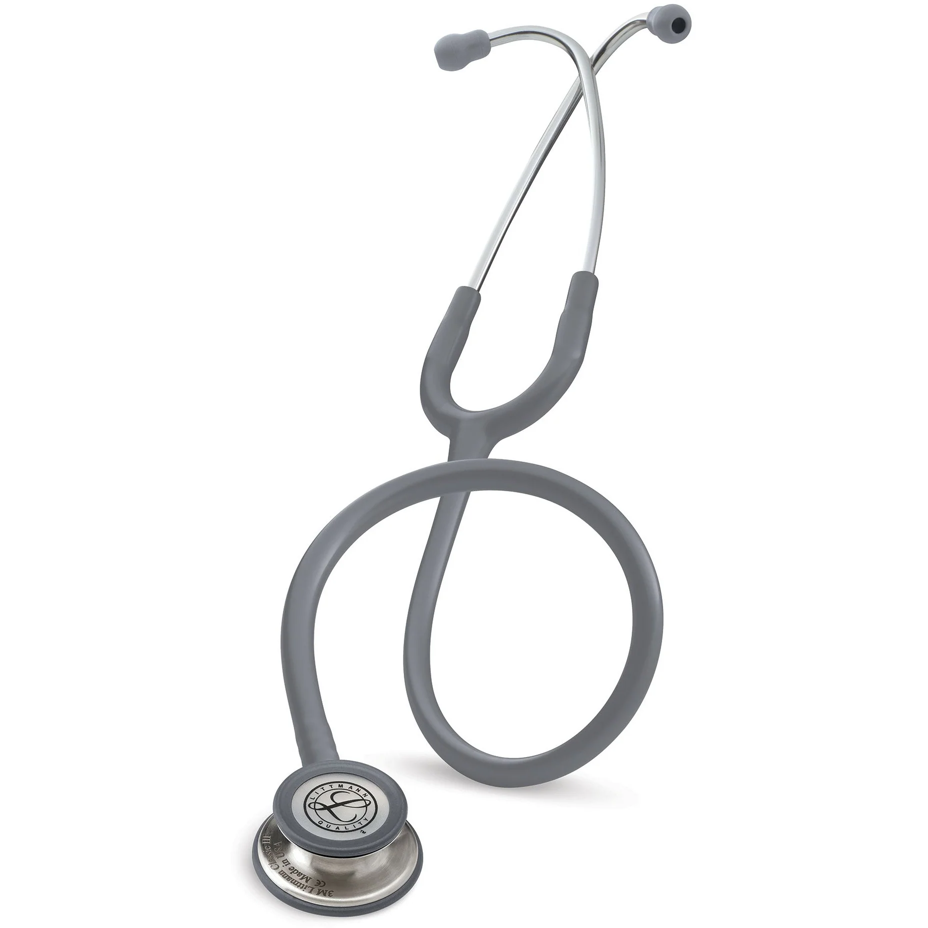 3M™ Littmann® Classic III™ Stethoscopes , Grey Tube, Stainless-finish Chestpiece #5621
