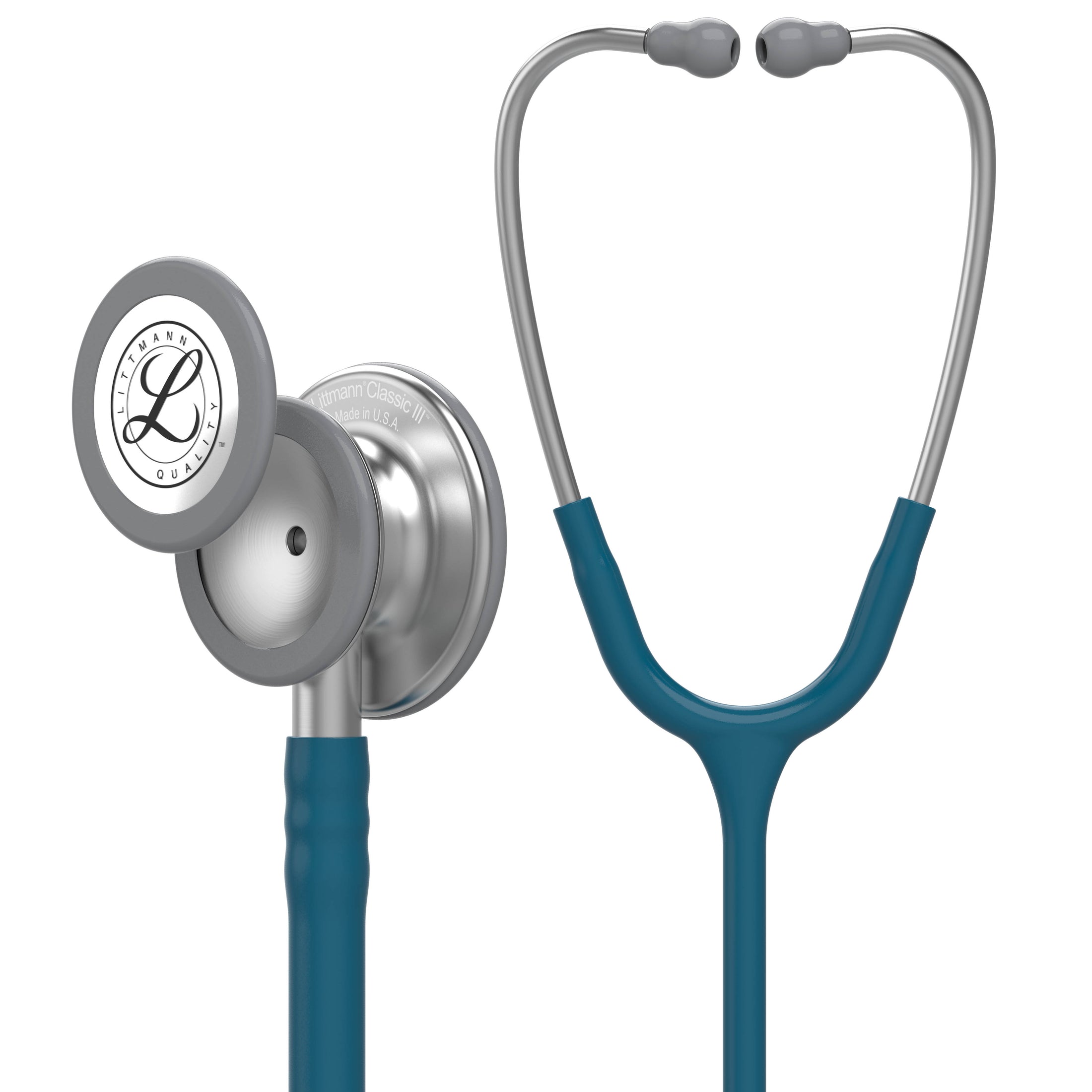 3M™ Littmann® Classic III™ Stethoscopes ,Caribbean Blue / Turquoise Tube, Stainless-finish Chestpiece #5623