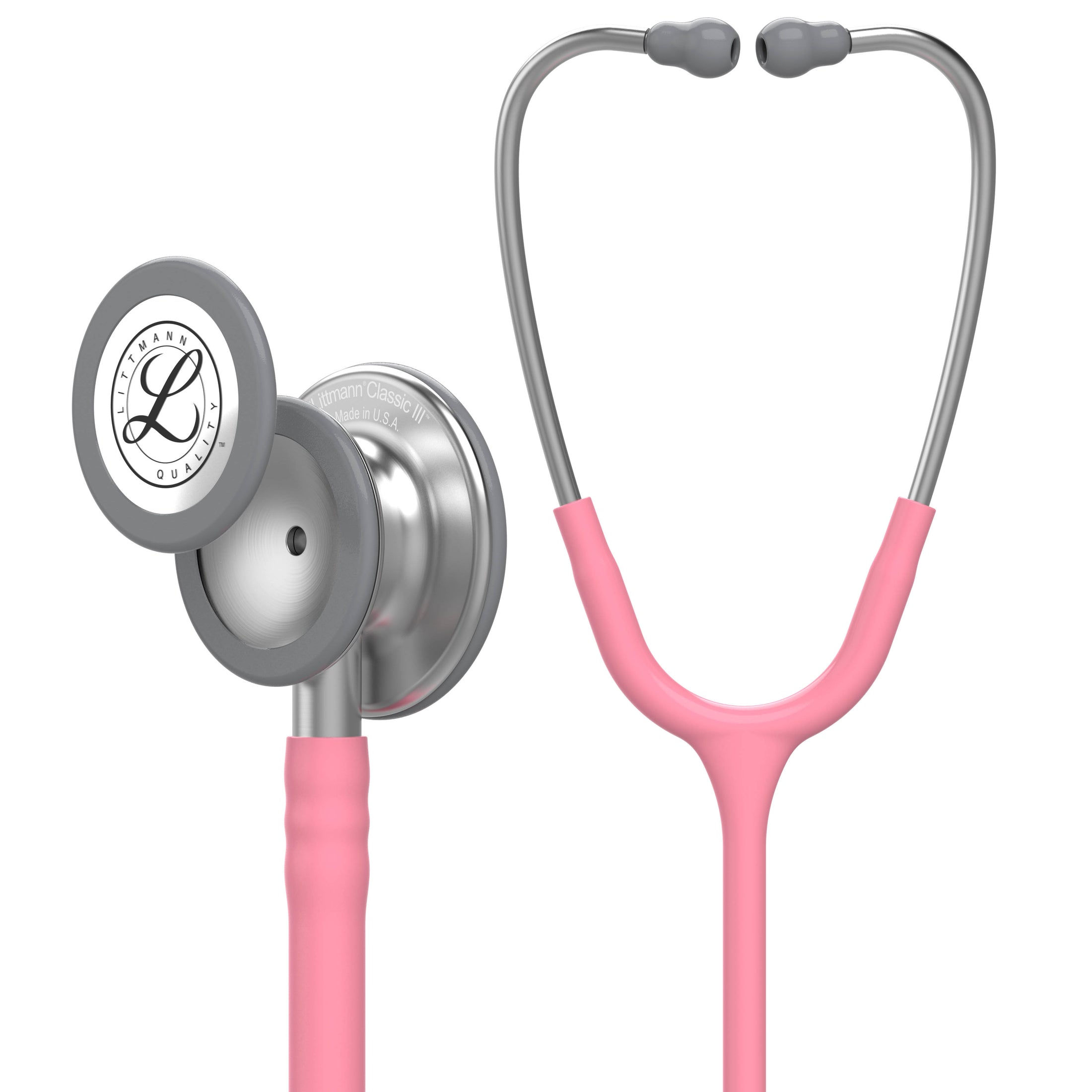 3M™ Littmann® Classic III™ Stethoscopes , Pink Tube, Stainless-finish Chestpiece #5633