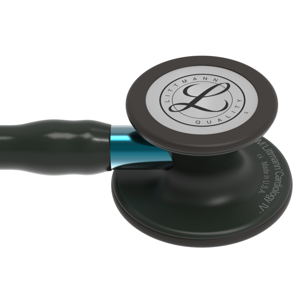 3M™ Littmann® Cardiology IV™ – Black tube & Matte black chest piece, Blue stem #6201