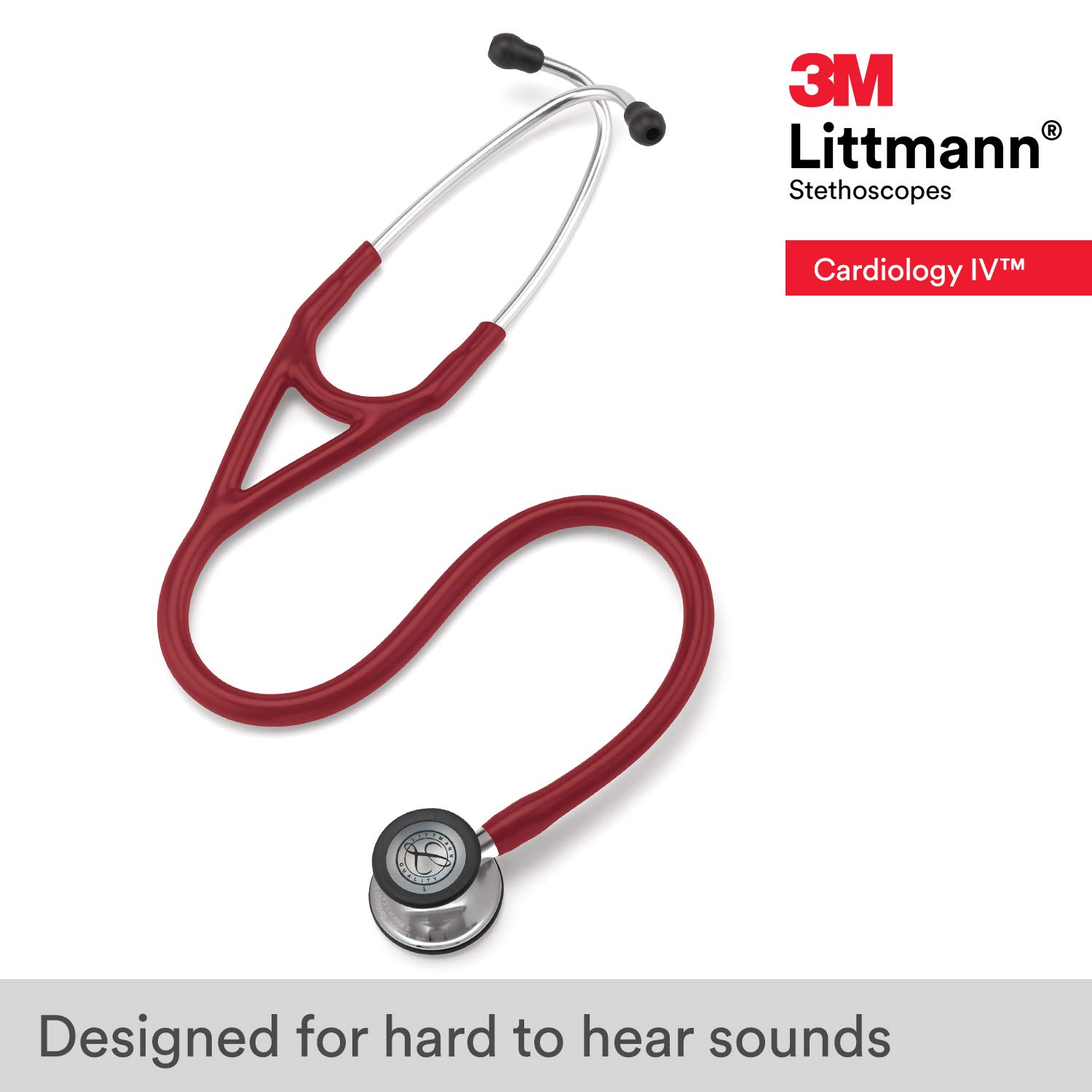 3M™ Littmann® Cardiology IV™ – Burgundy tube & Mirror finish chest piece #6170
