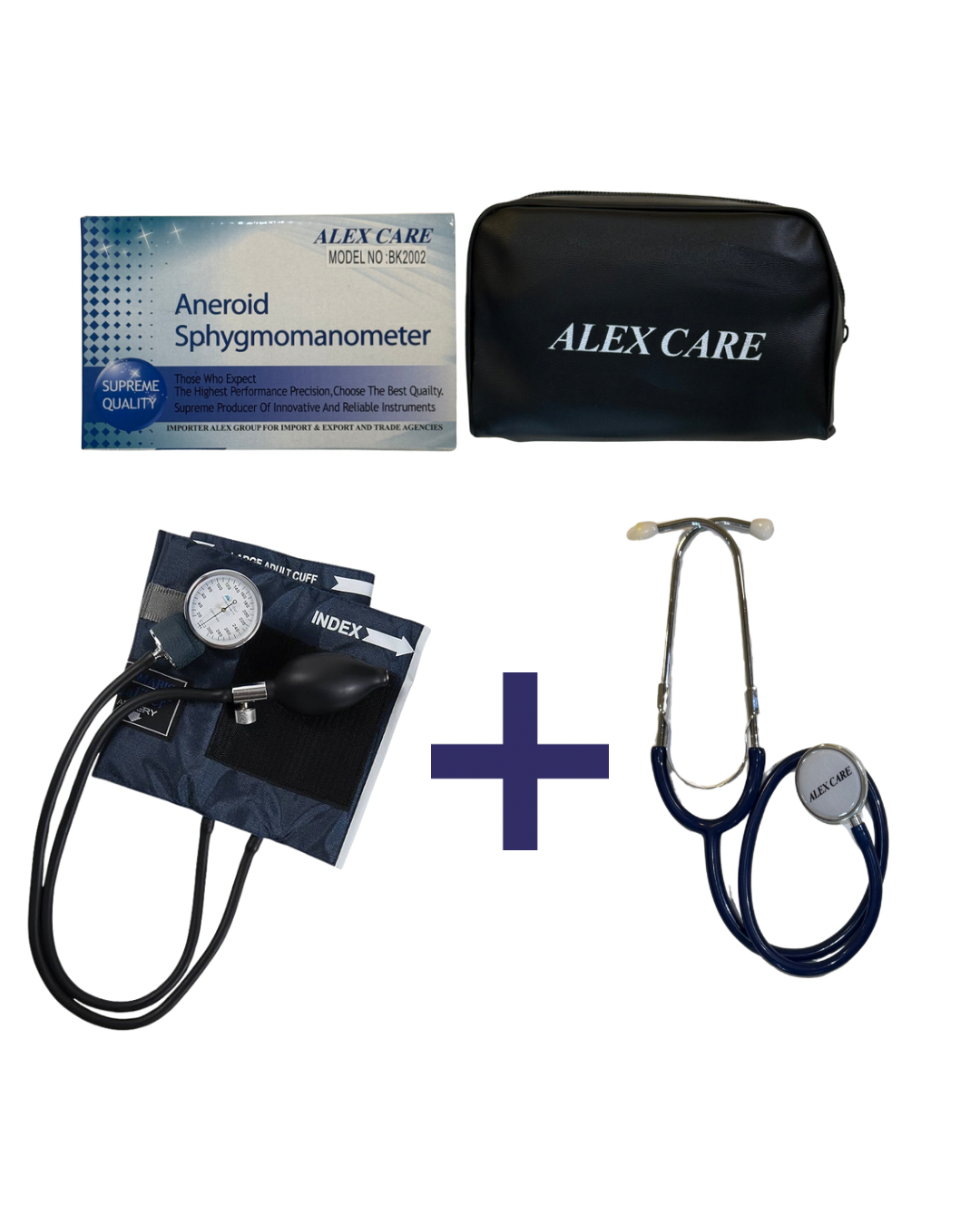 Alex Care Aneroid Sphygmomanometer + Stethoscope