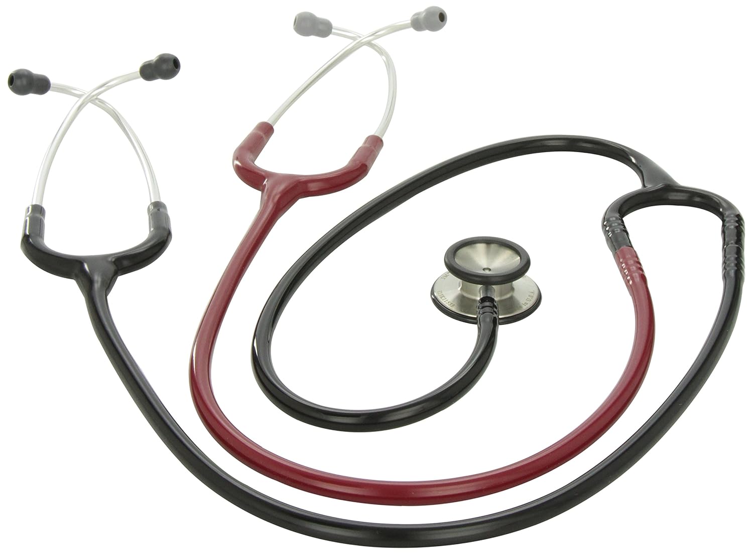 3M™ Littmann® Classic II S.E. Teaching Stethoscope, Black and Burgundy Tube, 40 inch #2138