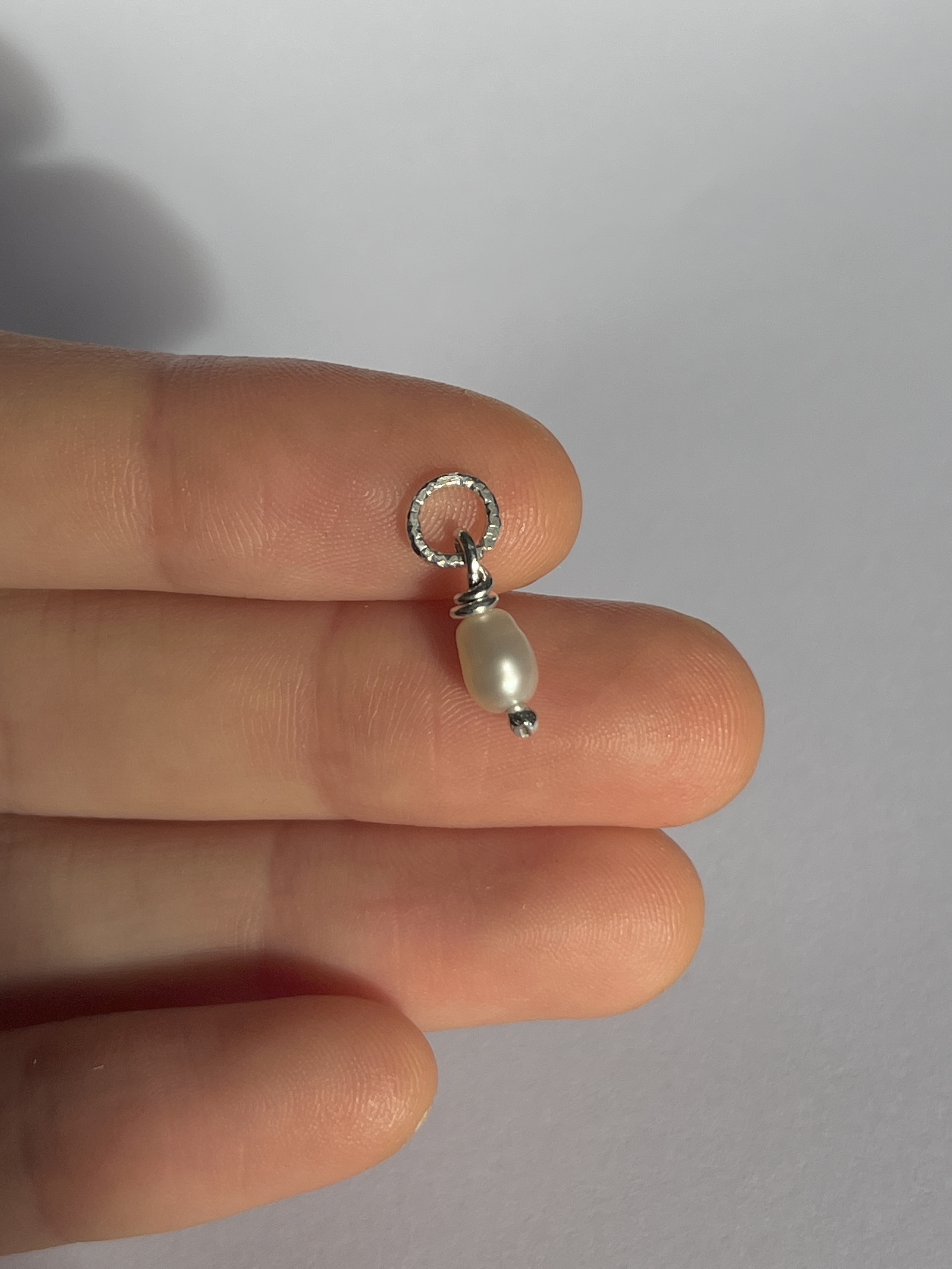 Perle D'Eau Douce avec Anneau 