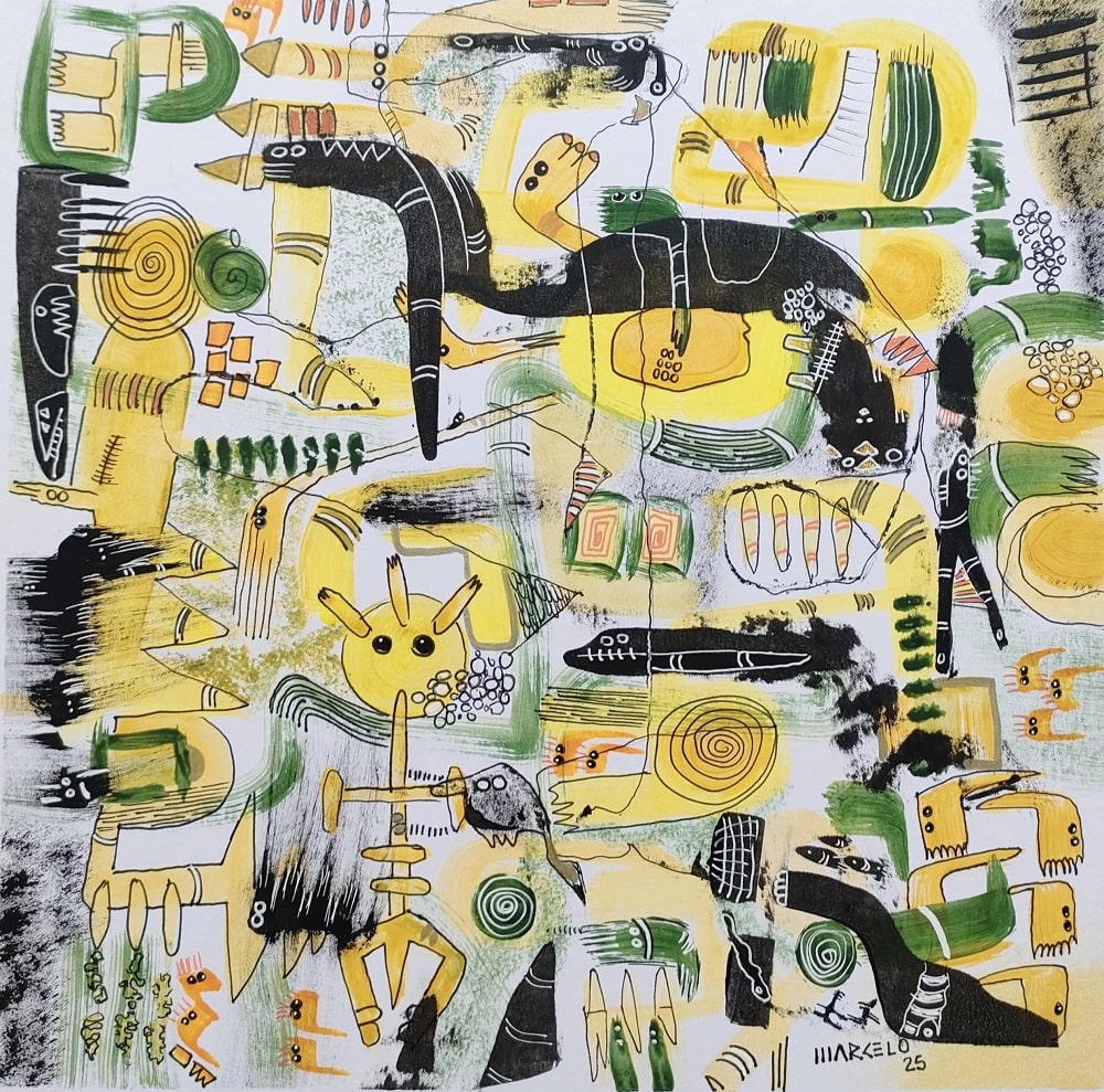 Micro mundo en amarillo