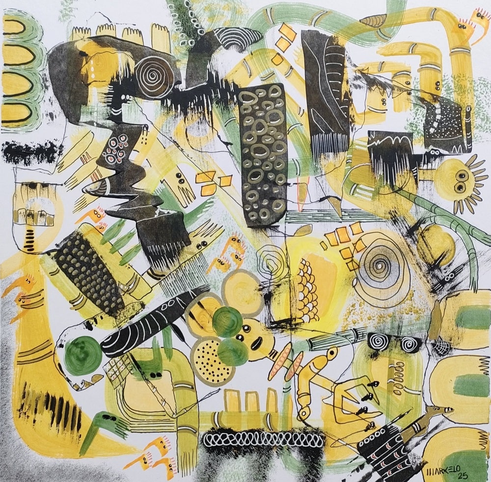 Micro mundo en amarillo