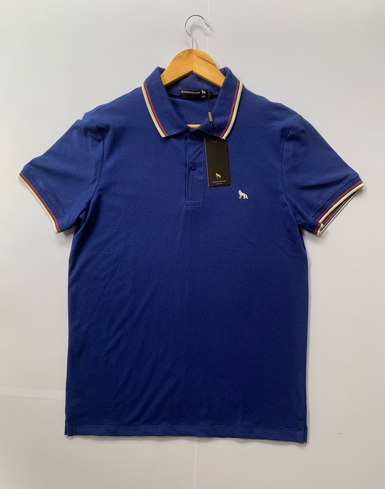 Camisa polo azul - Tamanho: P