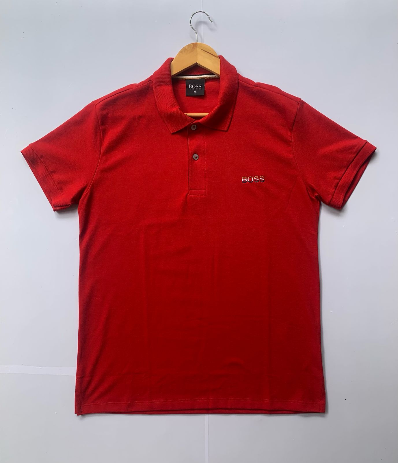 Camisa polo vermelha boss - Tamanho: M