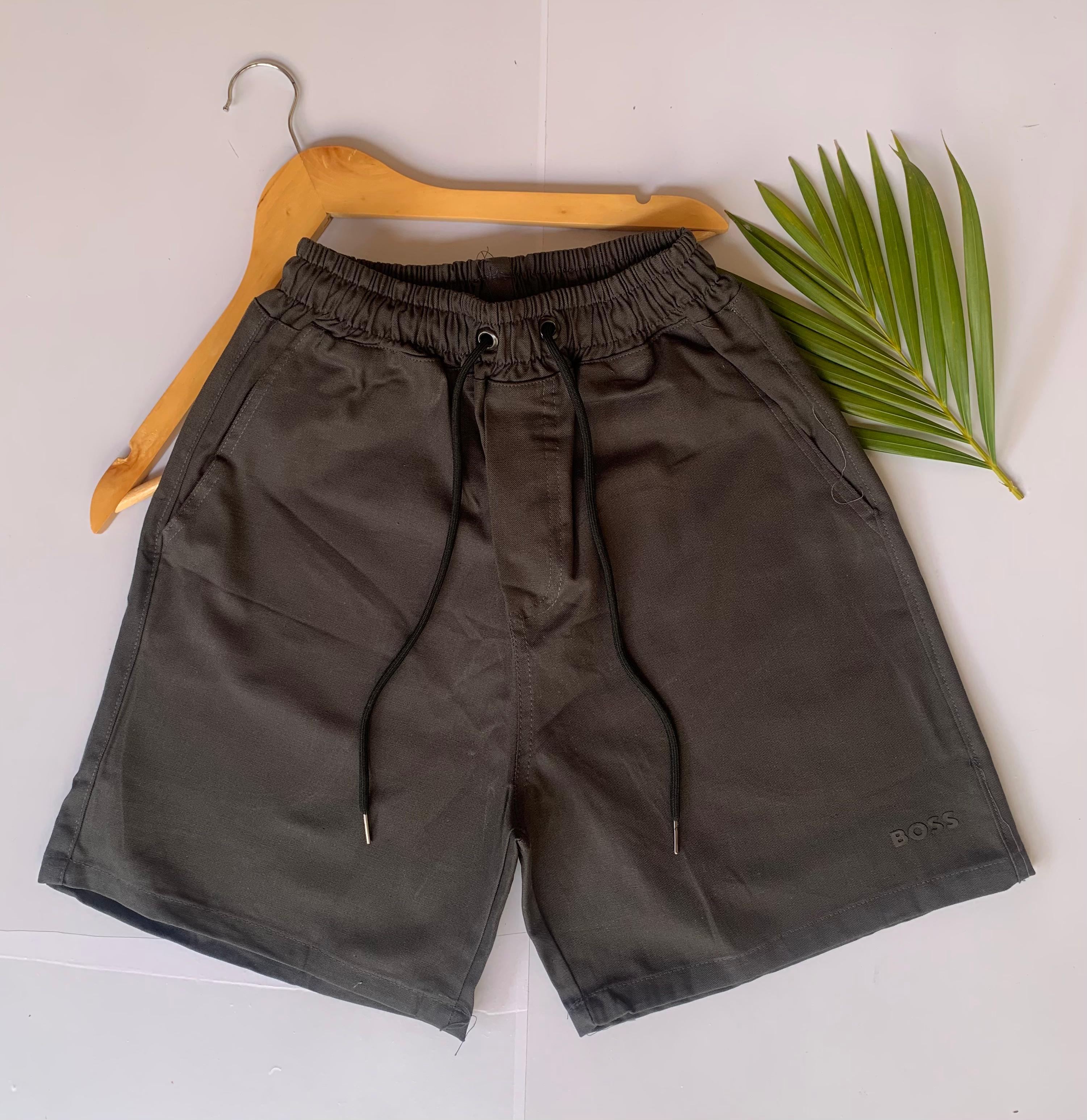 Short sarja premium - marrom- tam: P boss