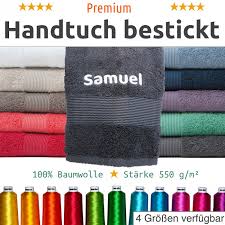 Handtuch mit Namen bestickt