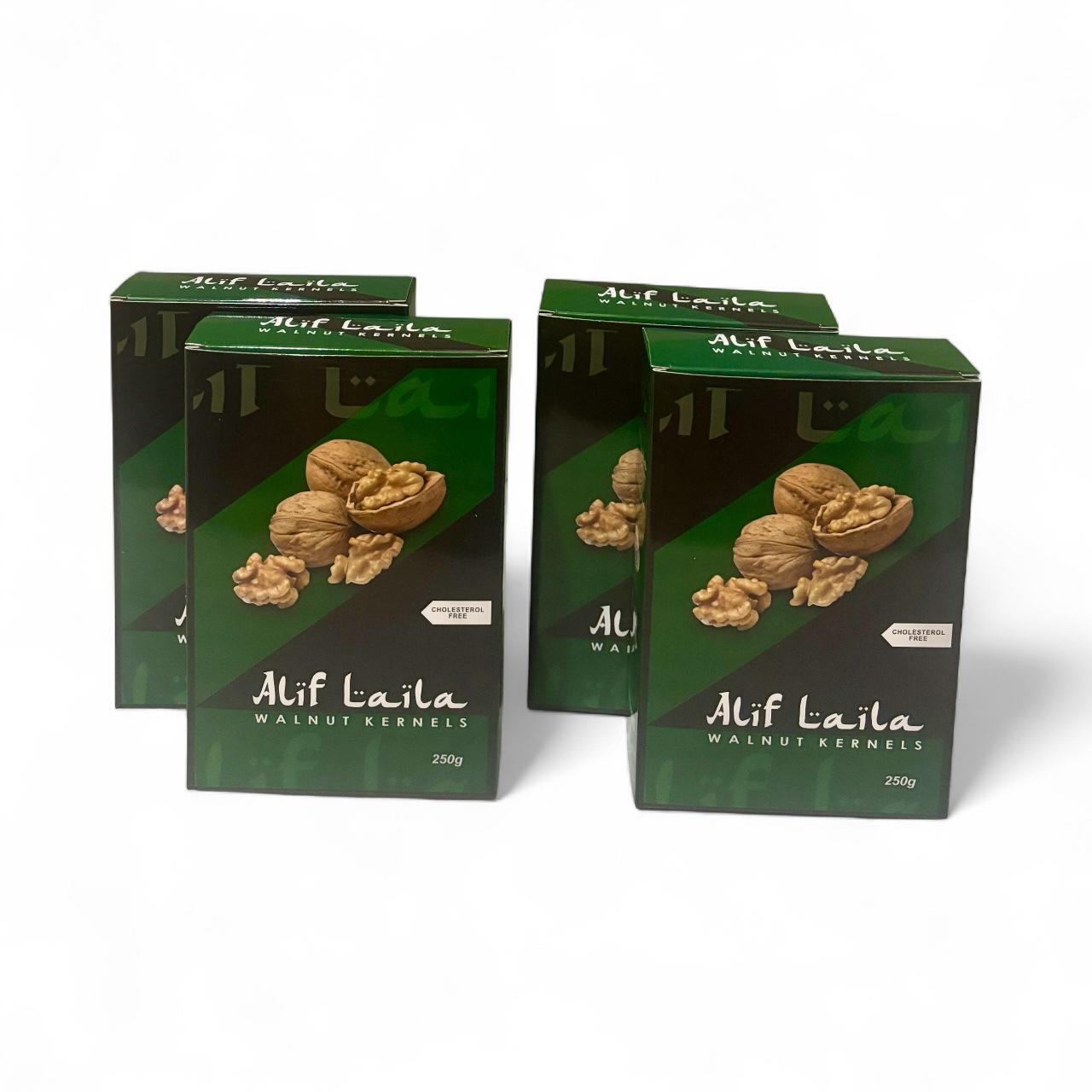 Alif Laila Walnut Kernels Sharbati Halves 1Kg (4x250g)