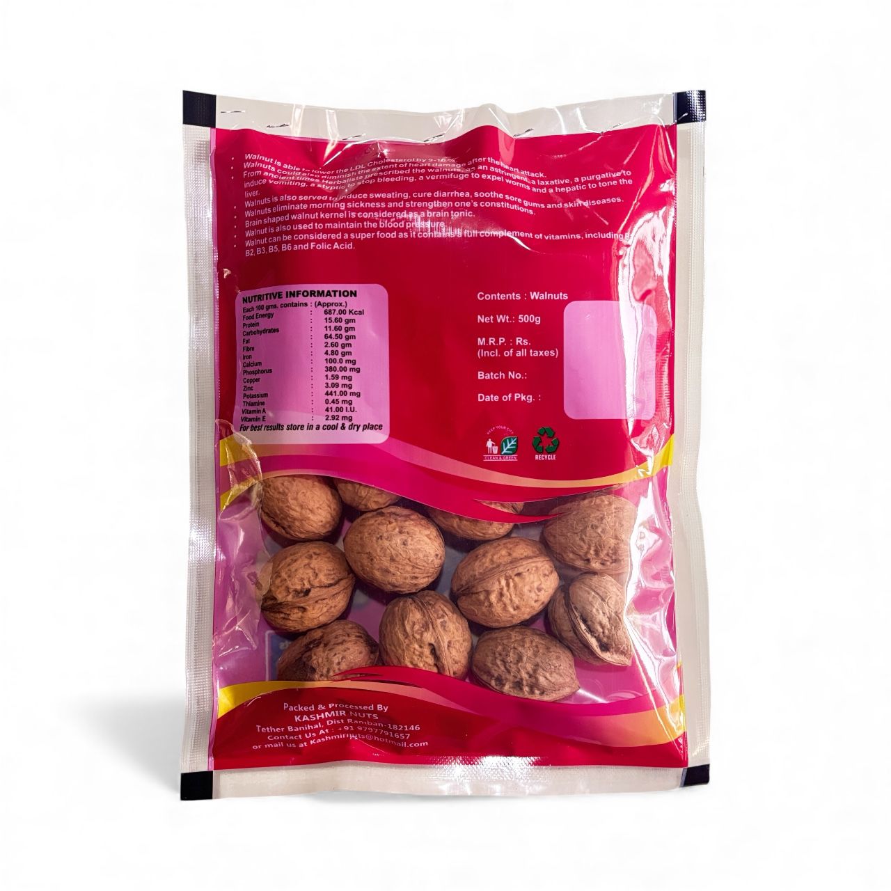Kashmiri Inshell Jumbo Cogzi Walnuts 500g