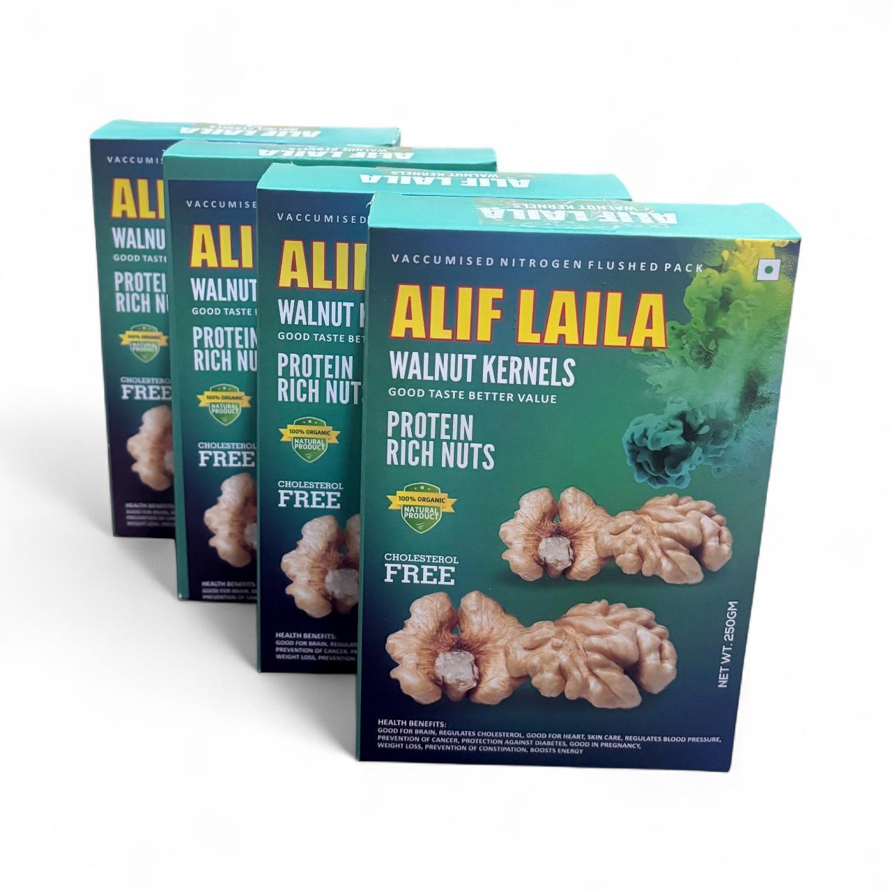 Walnut Kernels Snow White Halves 1kg (4x250g)