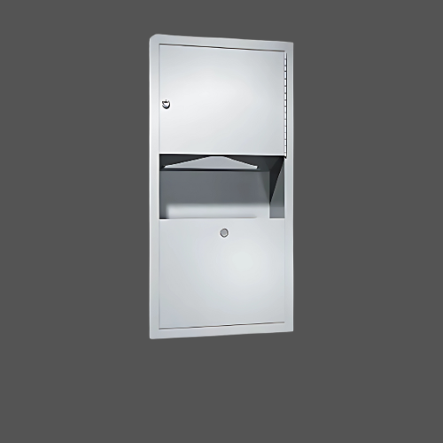 ASI 0462 Recessed Paper Towel Dispenser & Waste Receptacle