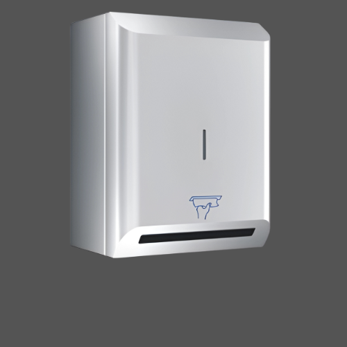 IX304 WALL MOUNTED TOUCHLESS ROLL PAPER TOWEL DISPENSER BRUSHED STAINLESS STEEL