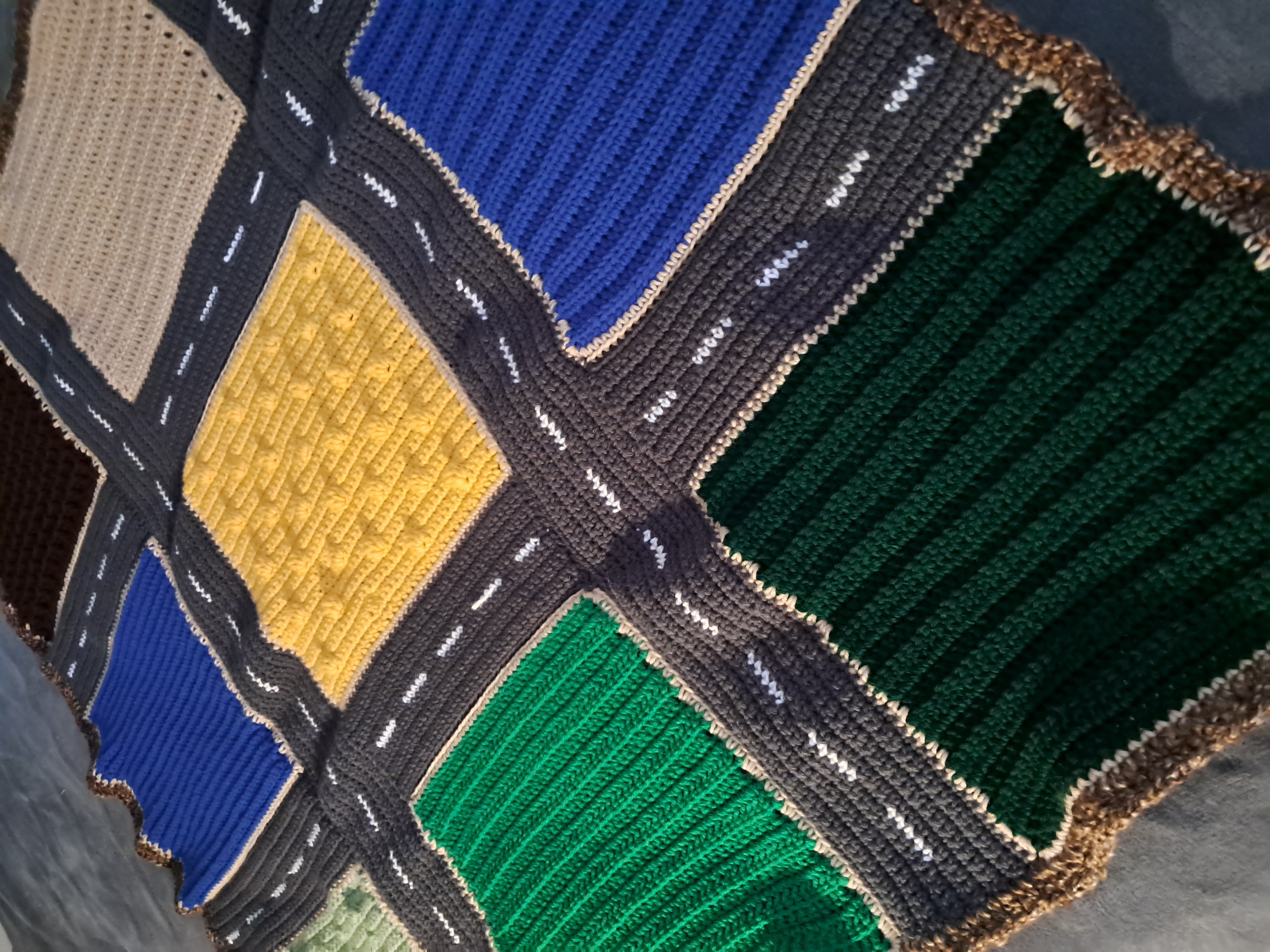 Handmade Crochet Farm Style Play Mat