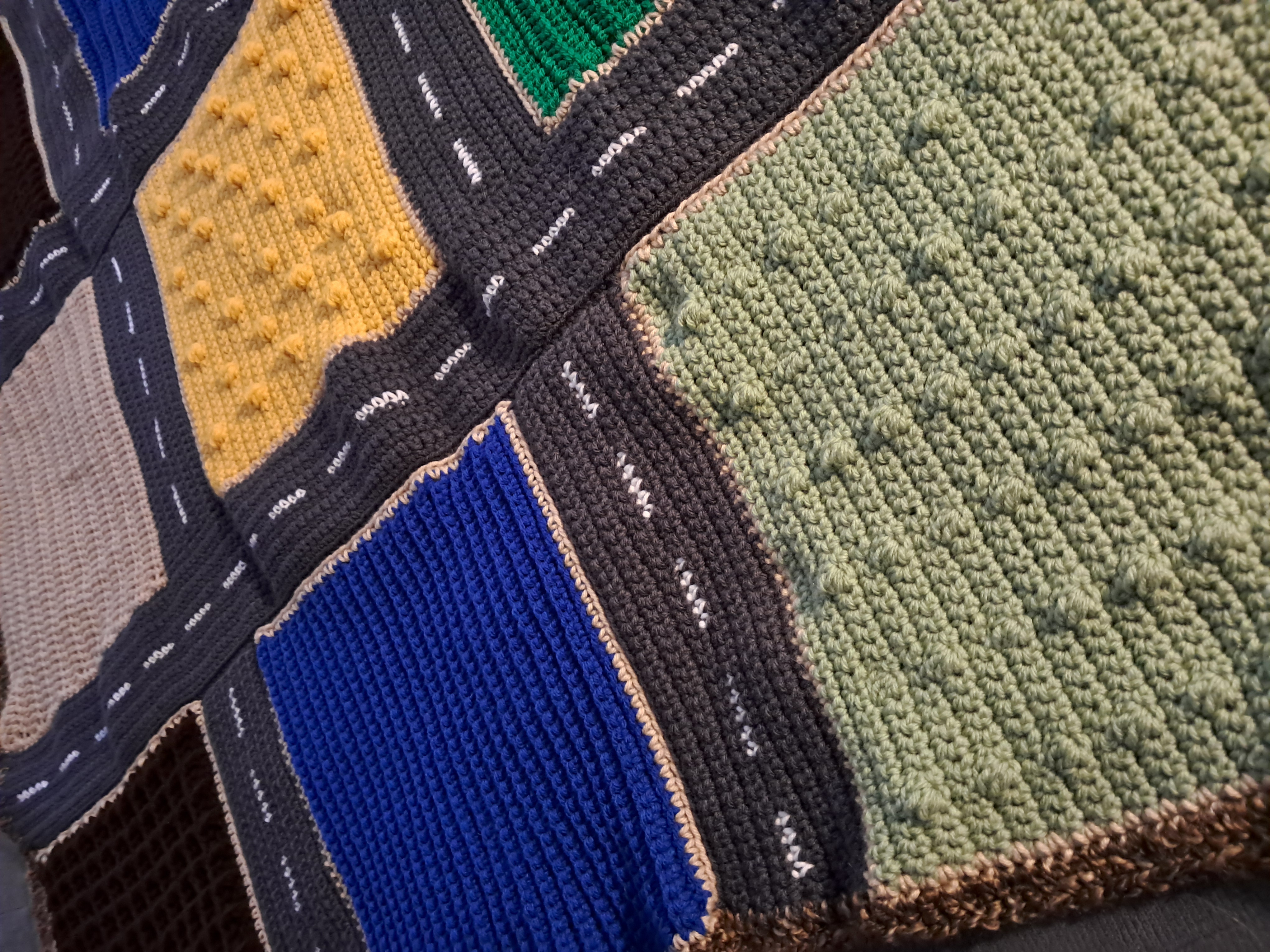 Handmade Crochet Farm Style Play Mat