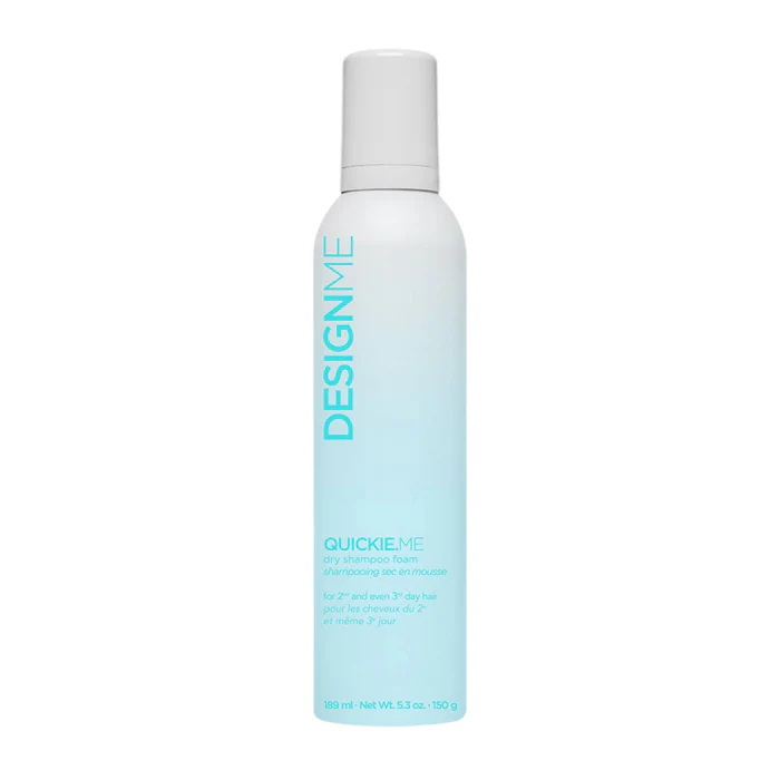 Design.Me QUICKIE.ME – Shampoing Sec Moussant 189 ml – Absorbe Sébum, Volume Instantané, Vegan