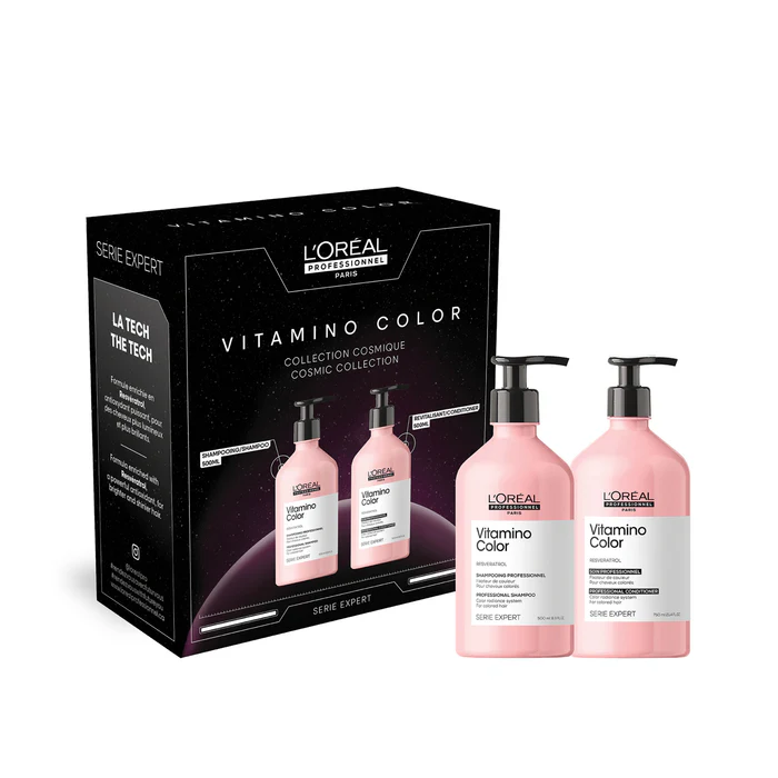 L’Oréal Professionnel Vitamino Color – Coffret Protection Couleur (Shampoing 300 ml + Masque 250 ml + Spray 10‑en‑1)