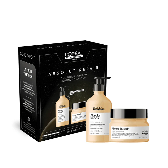 L’Oréal Professionnel Absolut Repair – Coffret Réparateur Cheveux Abîmés (Shampoing + Masque)