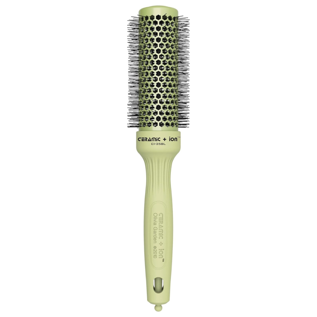 Brosse à cheveux ronde, 3,5 cm de diamètre - Vert Olivia Garden