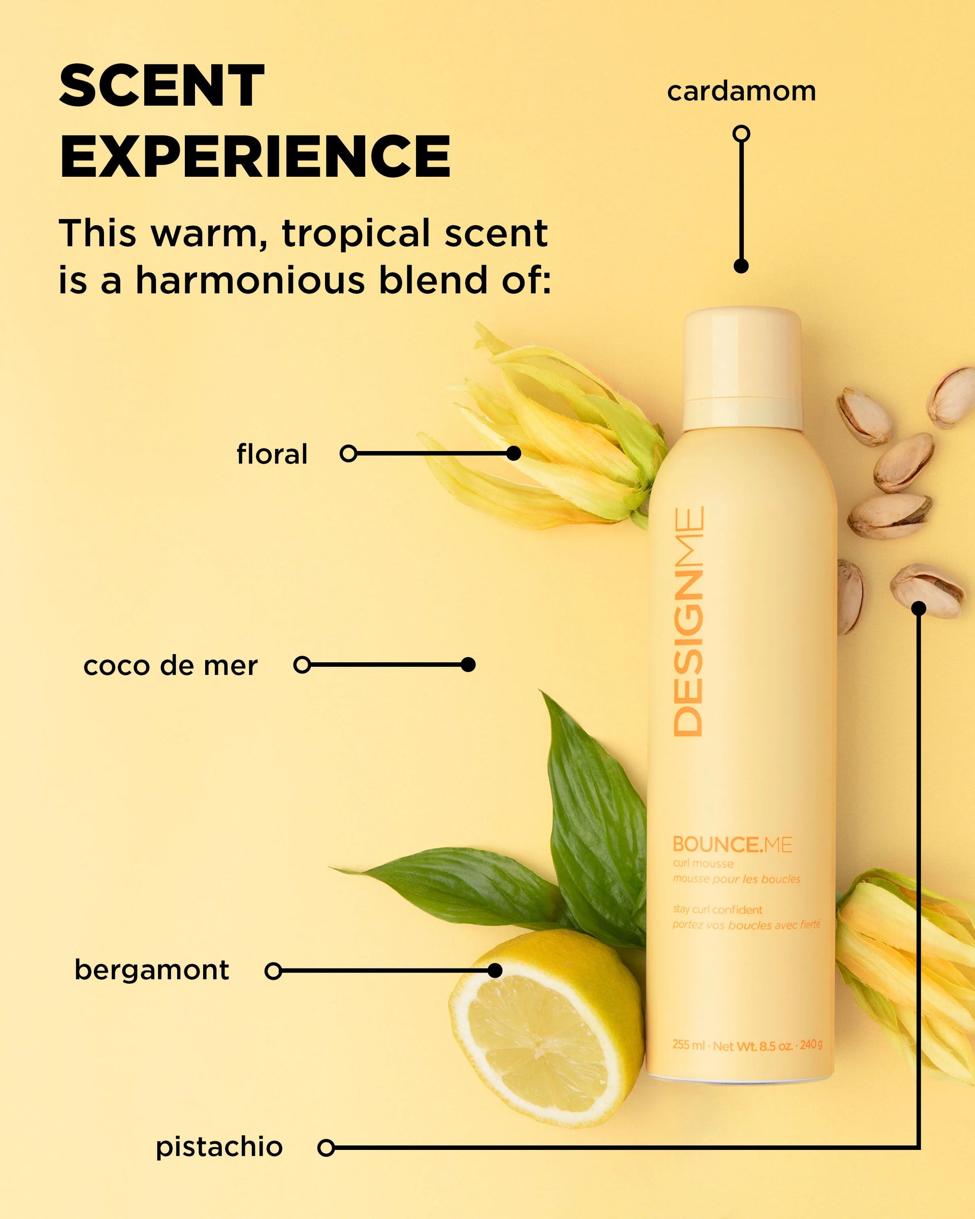 Design me - Mousse pour les cheveux, bounce me 255 ml 