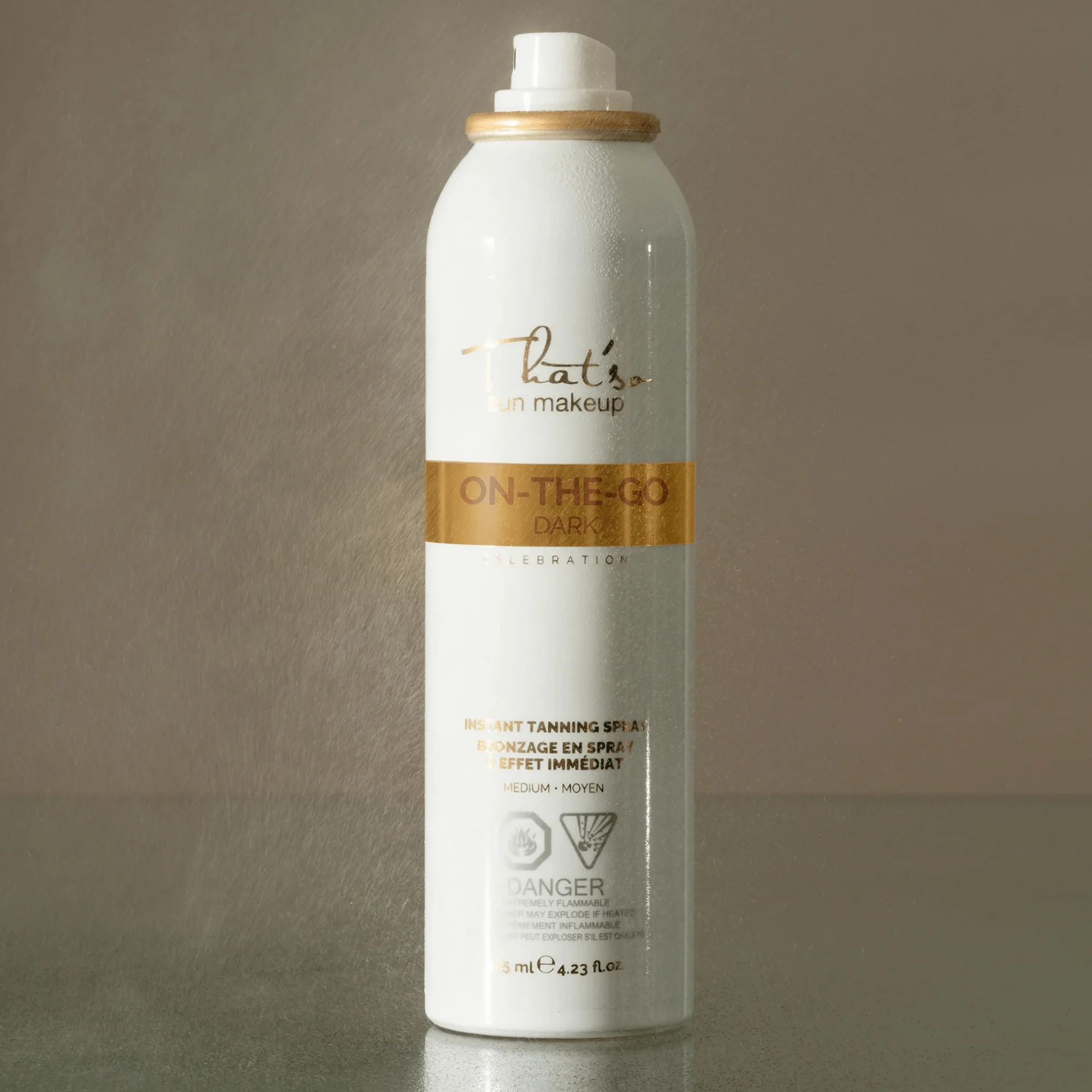 Spray bronzant instantané