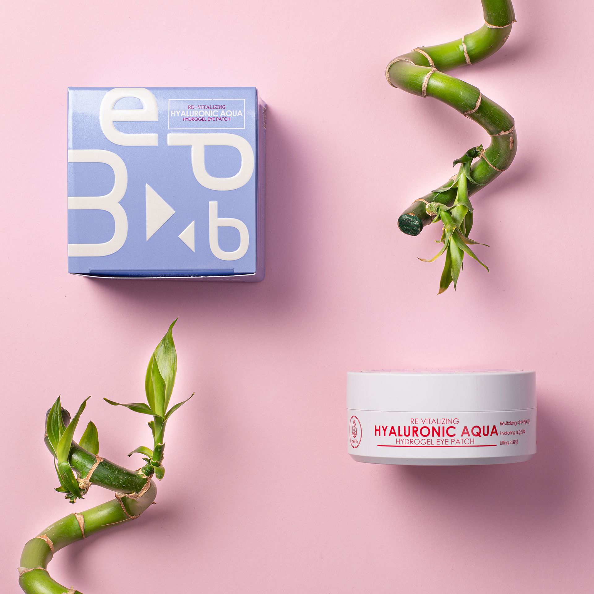 MedB drėkinamosios paakių pagalvėlės su hialurono rūgštimi, 60vnt