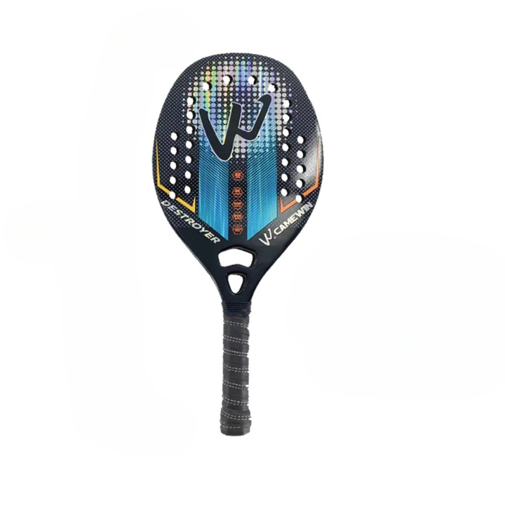 Raquete de Tênis de Praia Camewin Fibra de Carbono 3k Especial 2023 Cor Destroyer Blue