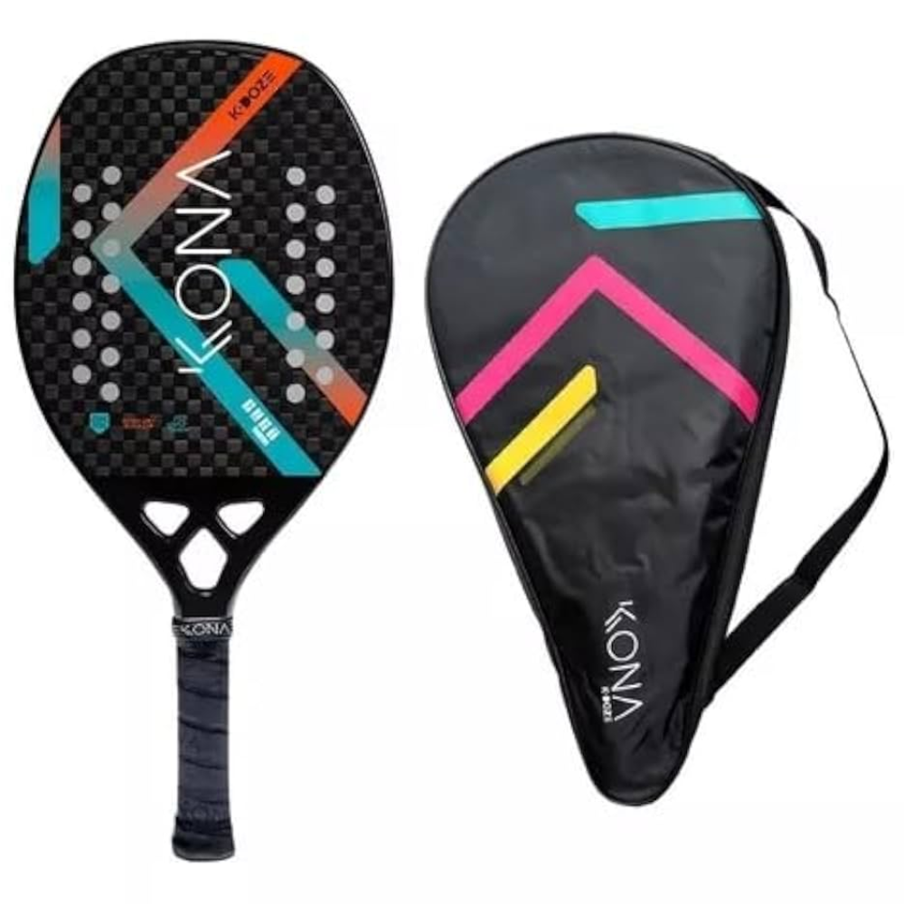 Raquete de Beach Tennis Kona K-Doze Degradê 2023 Capa Original