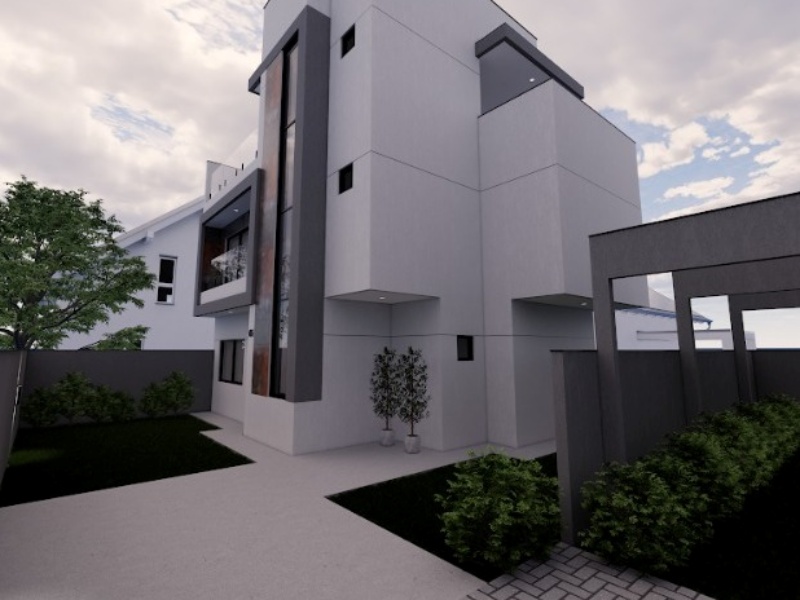 Sobrado Triplex Novo à Venda no Capão Raso | 3 Suítes, Terraço com Churrasqueira, Sem Geminação