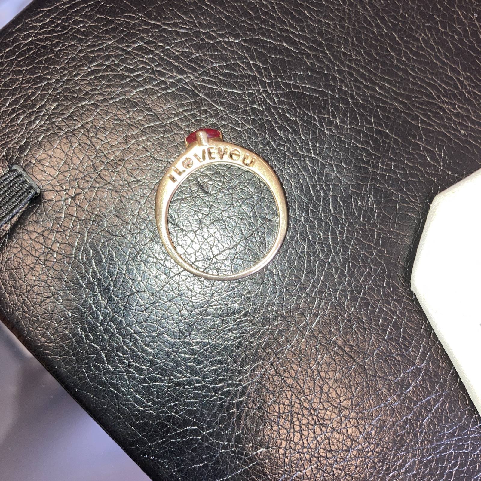 10kt Yellow Gold Ruby & Diamond Ring